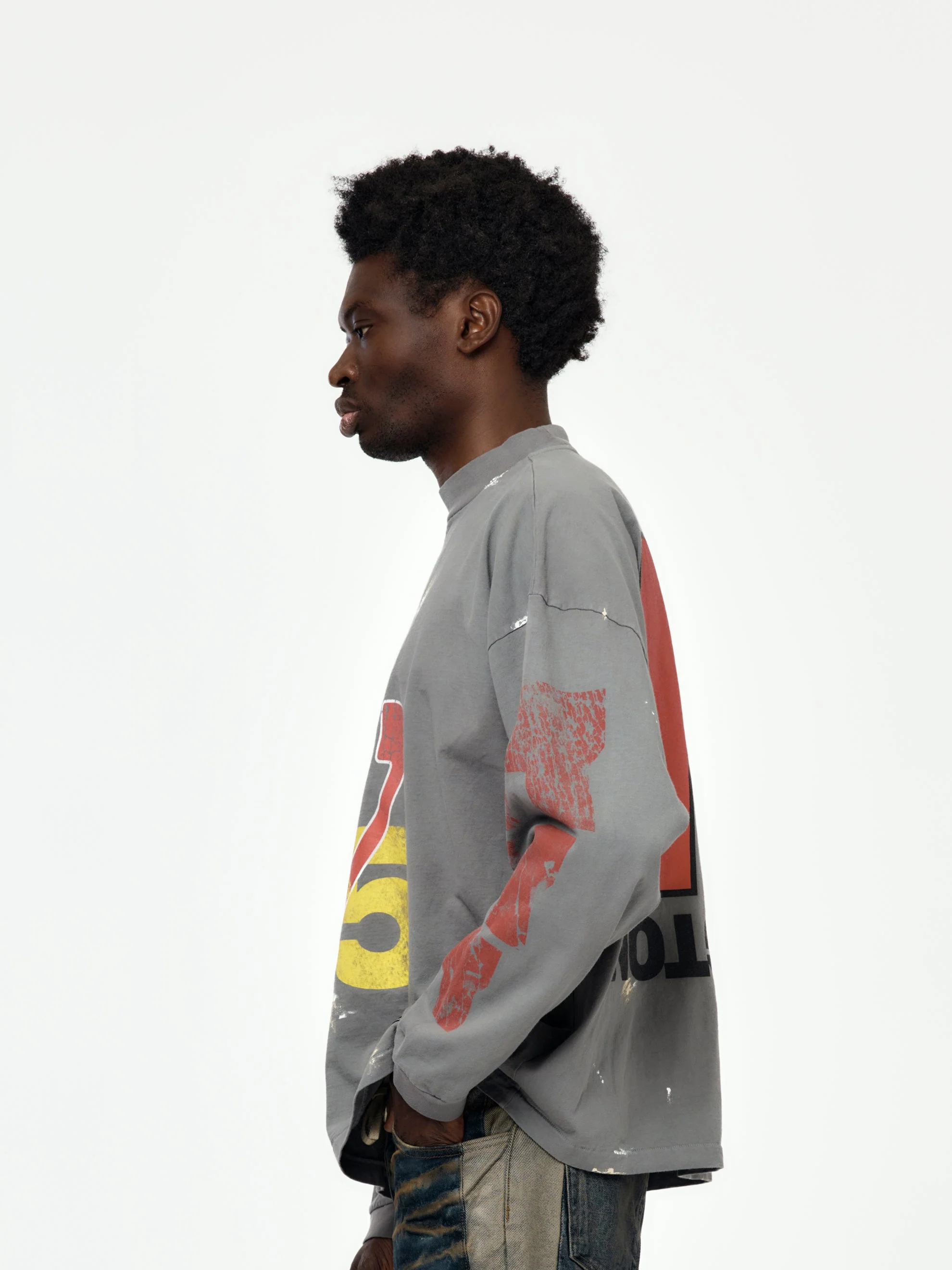 Love Stuff LS Tee (Grey) - Image 2
