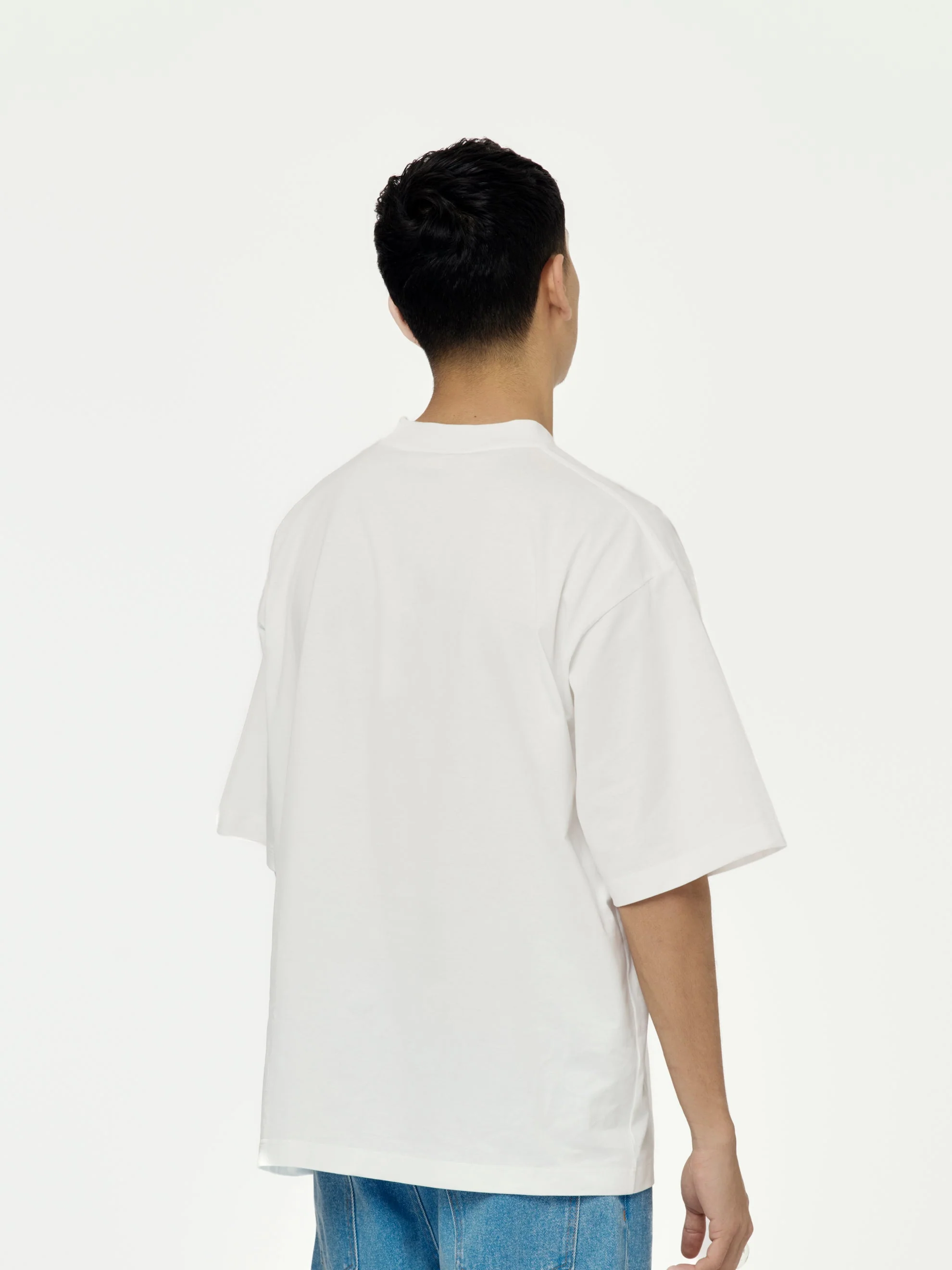 Marni Printed Stripes Logo T-Shirt (Lily White) - Image 3