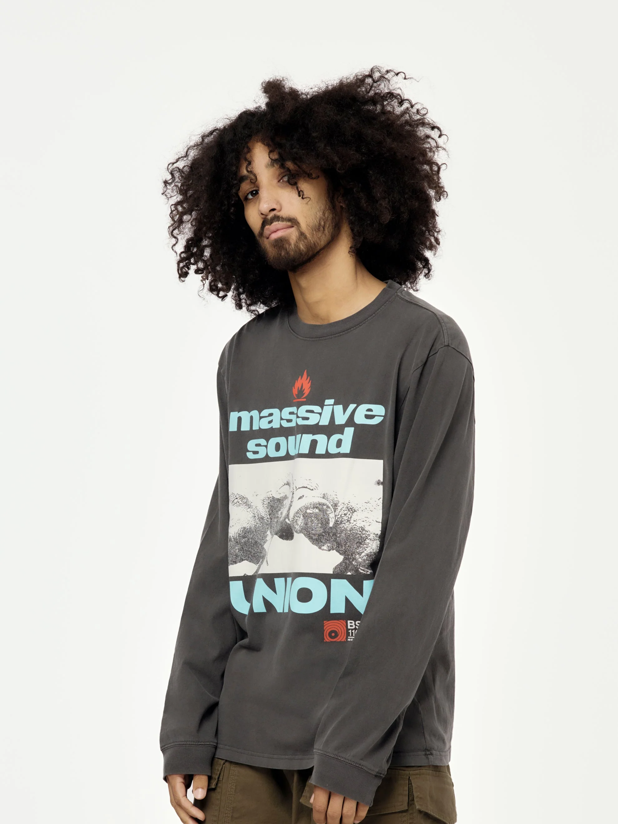 Massive L/S Tee (Vintage Black) - Image 2
