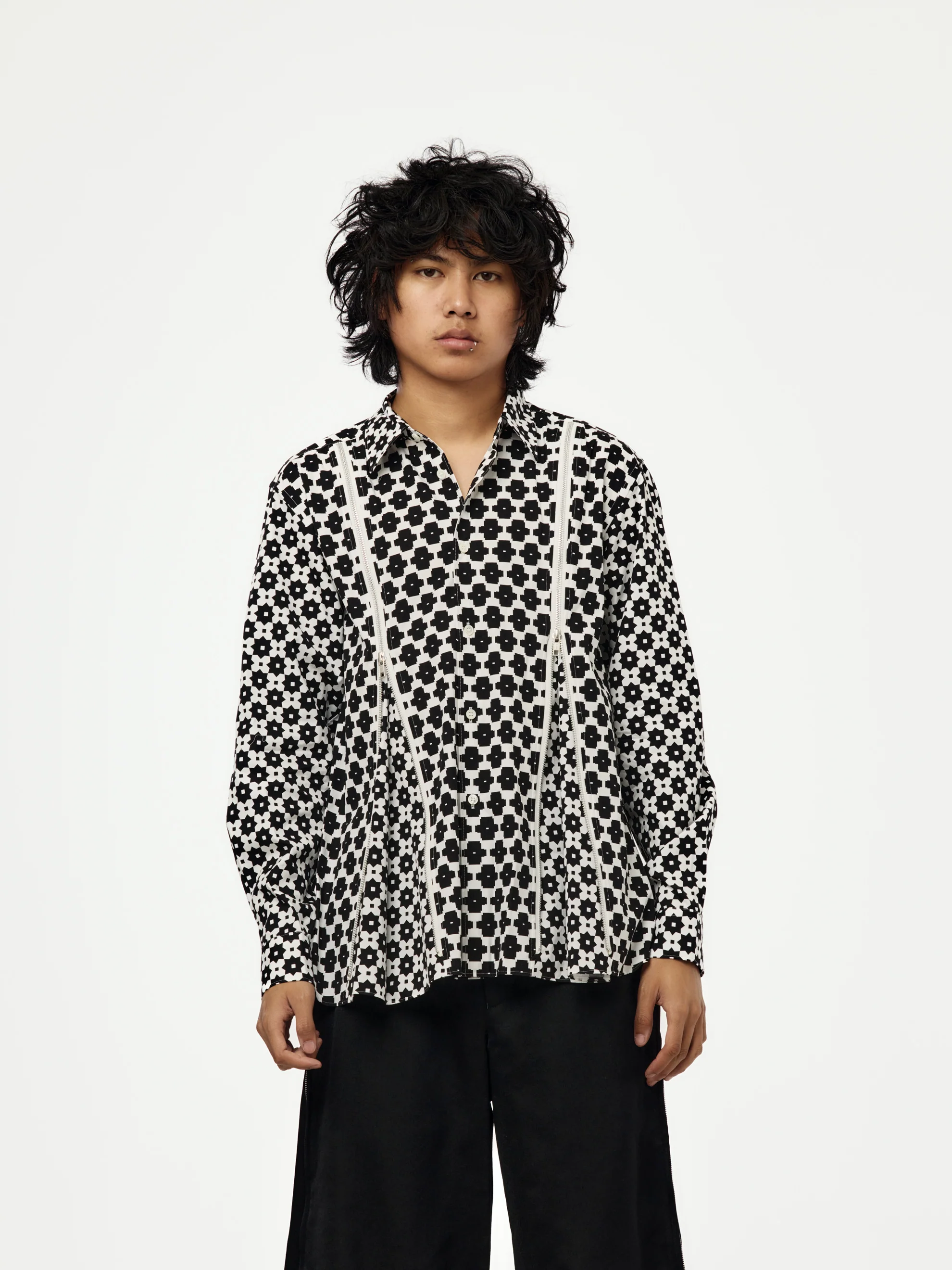 MEN'S SHIRT SS26 (WHITE/BLACK)