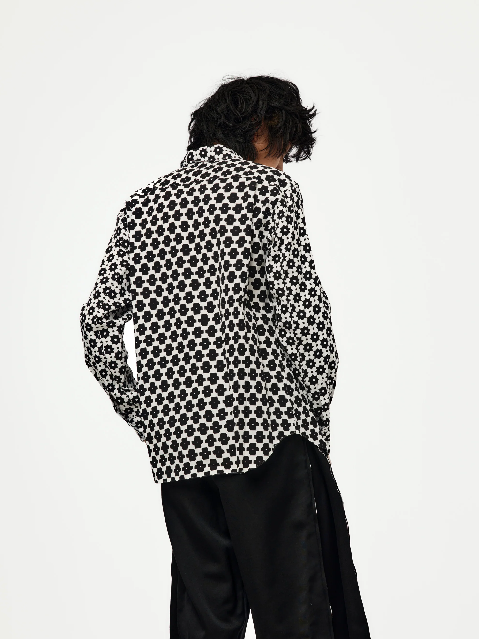 MEN'S SHIRT SS26 (WHITE/BLACK) - Image 3