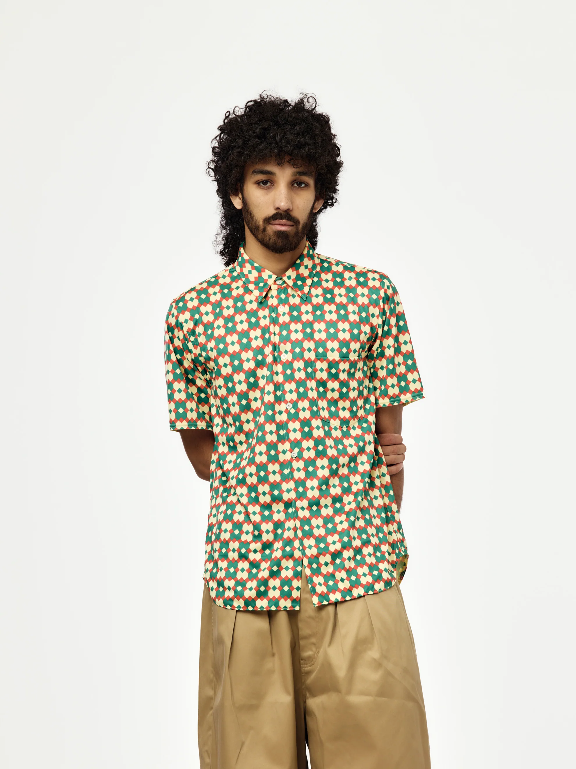 MENS SHIRT SS26 (YELLOW/GREEN/RED)