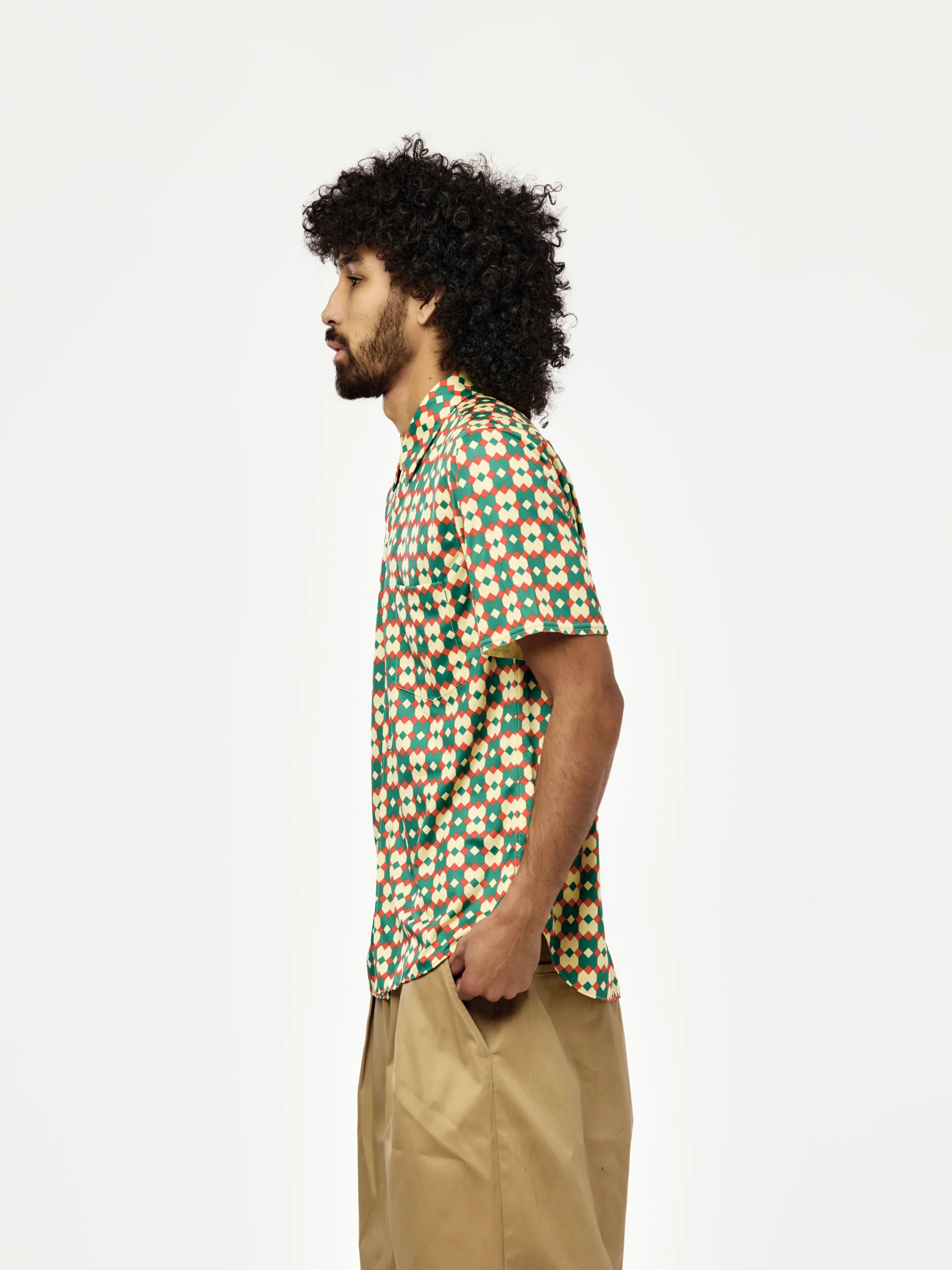 MENS SHIRT SS26 (YELLOW/GREEN/RED) - Image 2