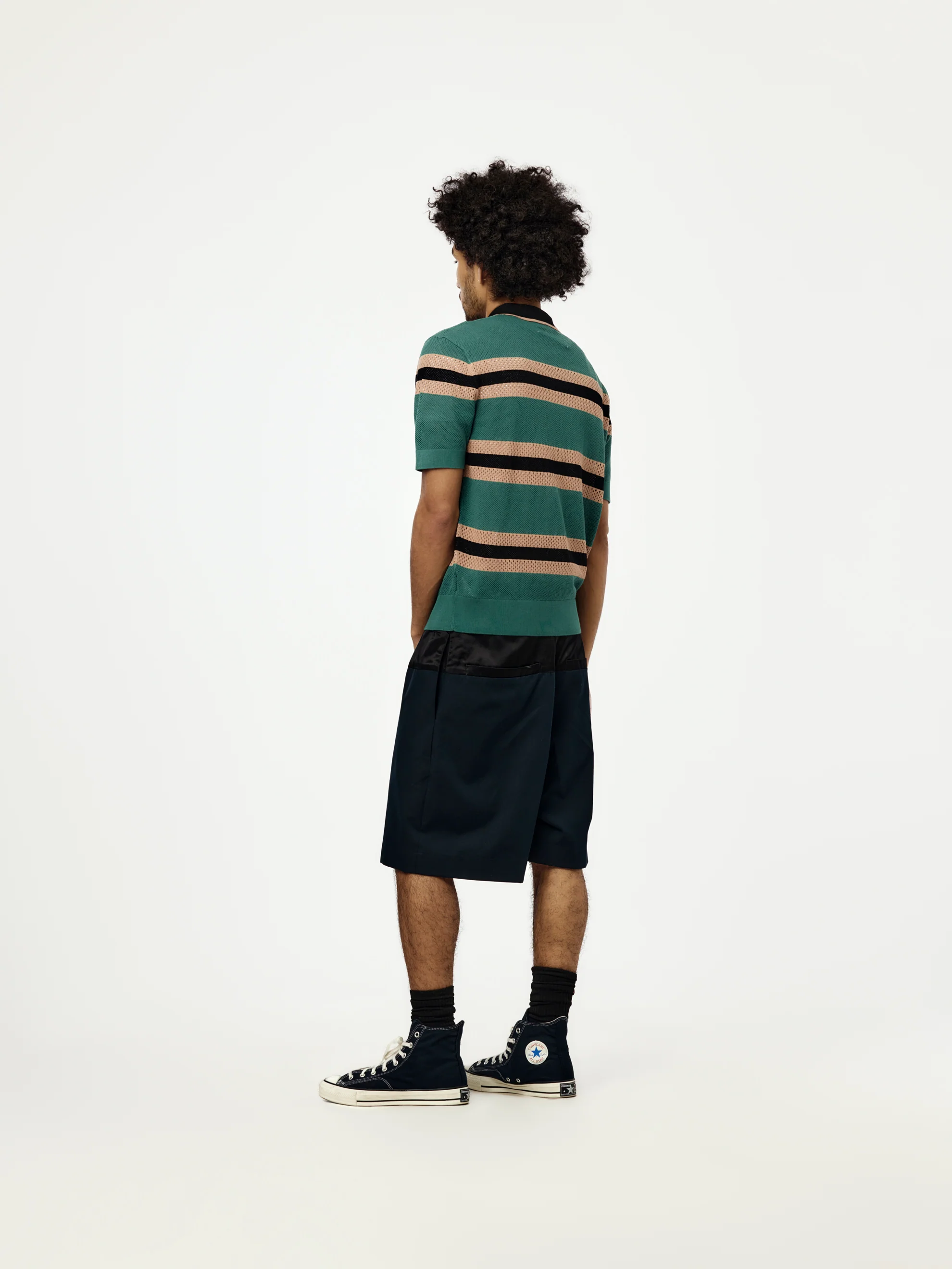 Mercy Stripe Polo (Pine) - Image 5
