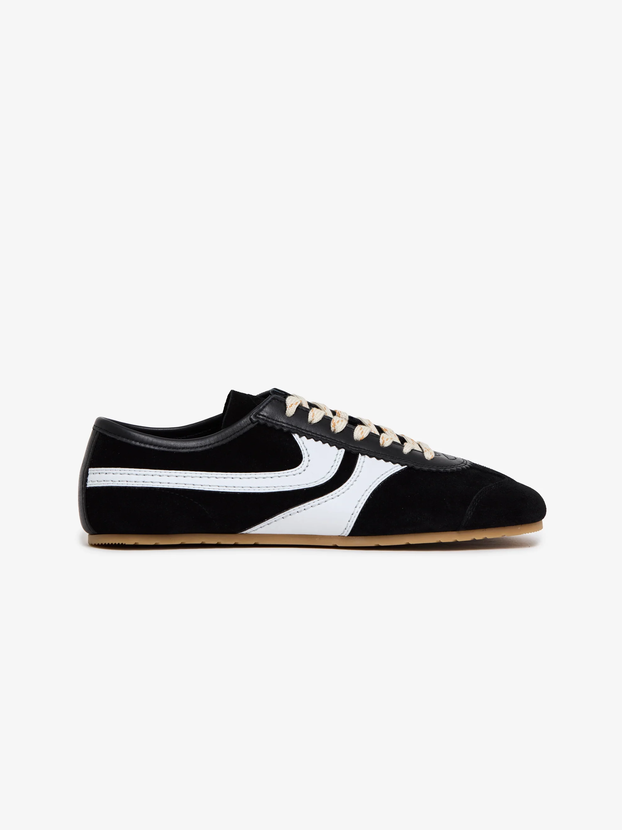 Suede Sneakers (Black/White)