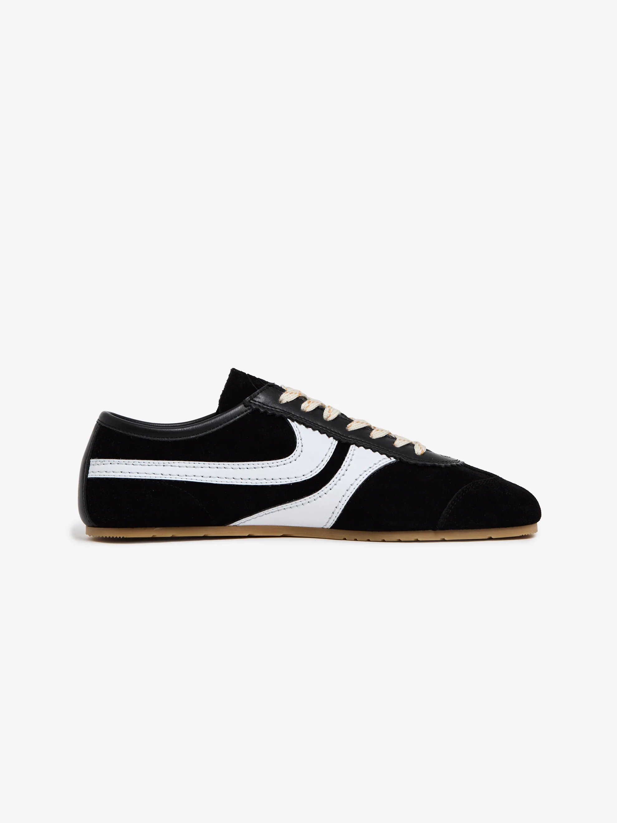 Suede Sneakers (Black/White) - Image 3