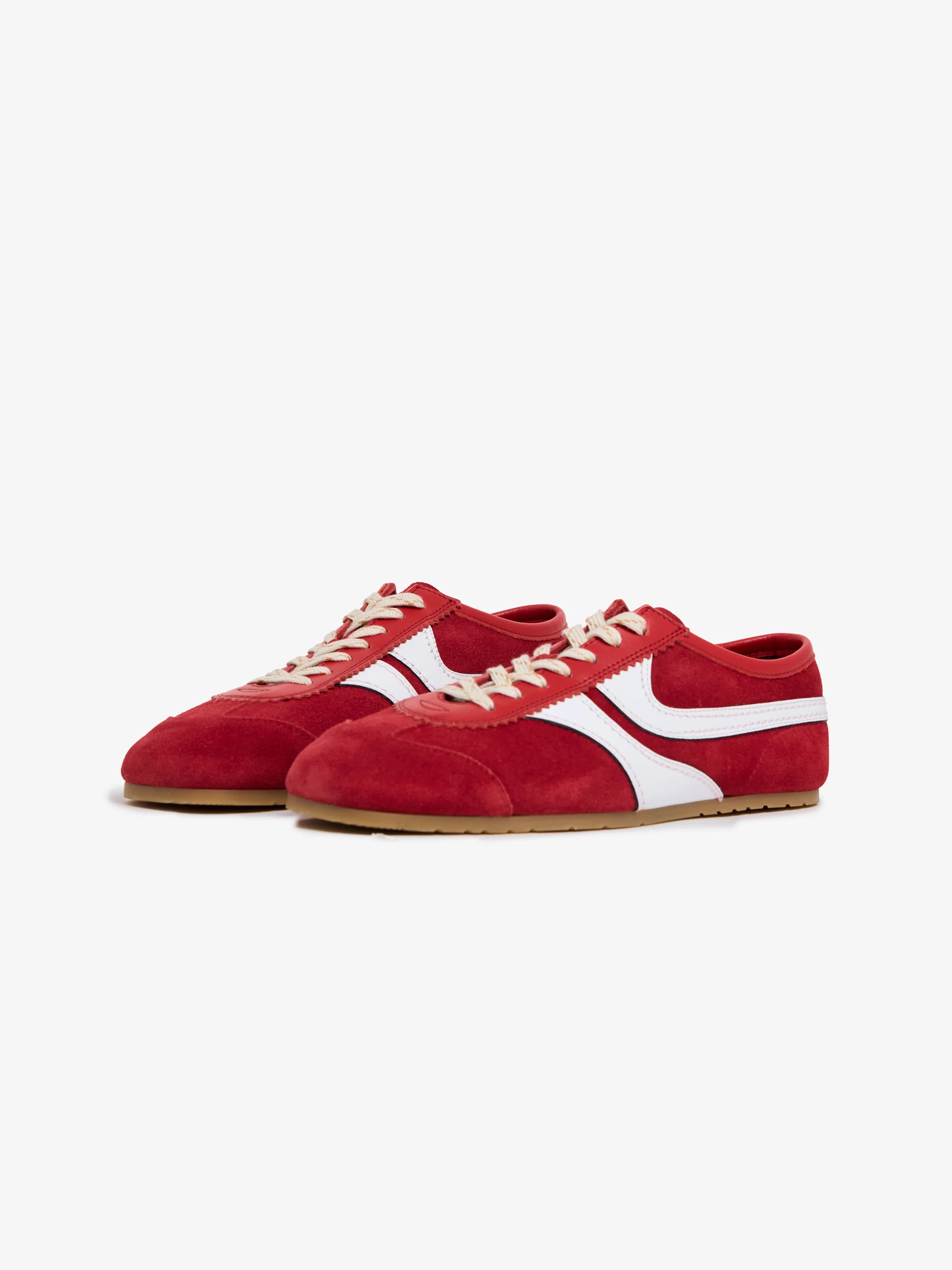 Suede Sneakers (Red) - Image 4