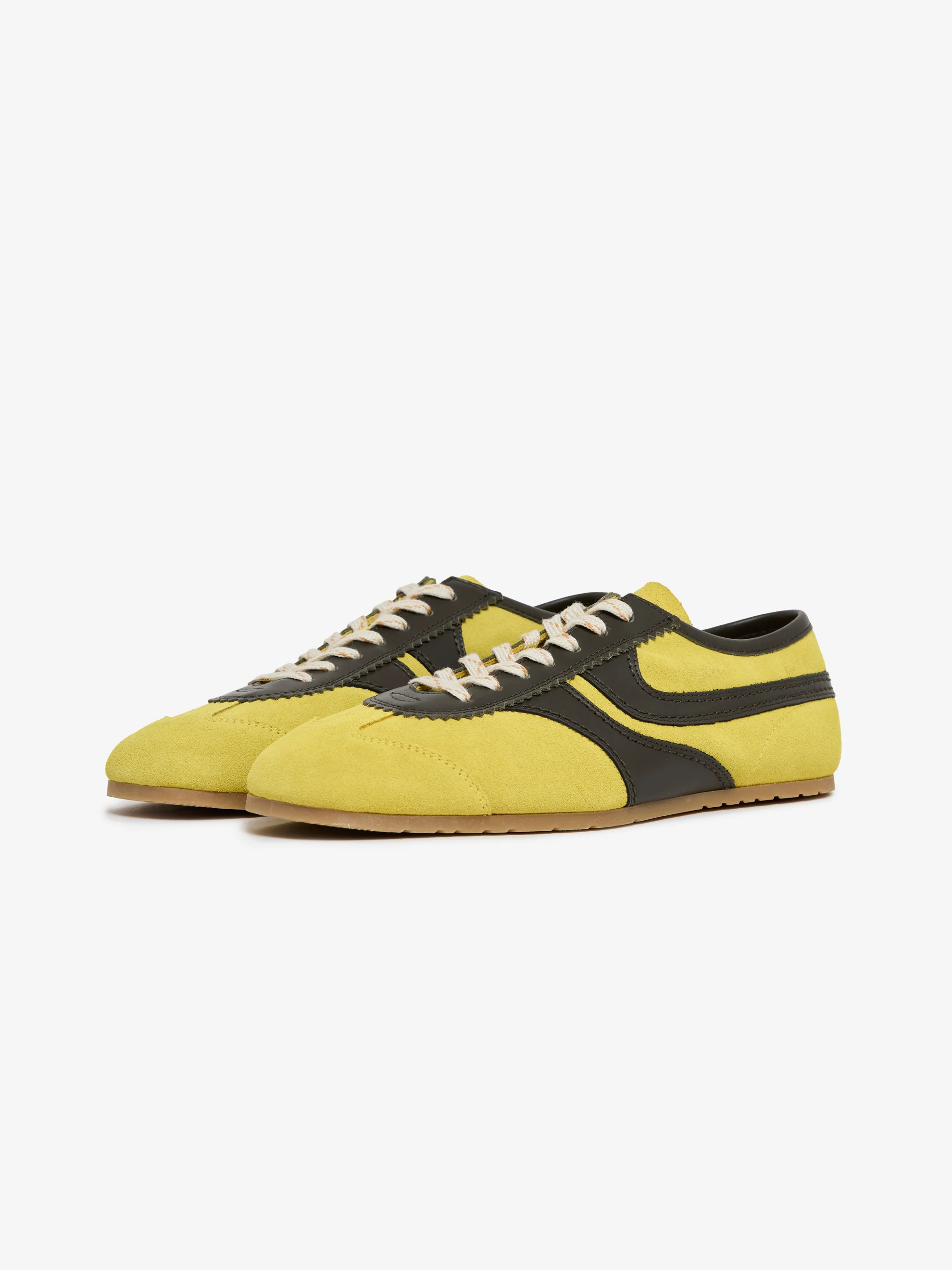 Suede Sneakers (Yellow) - Image 2