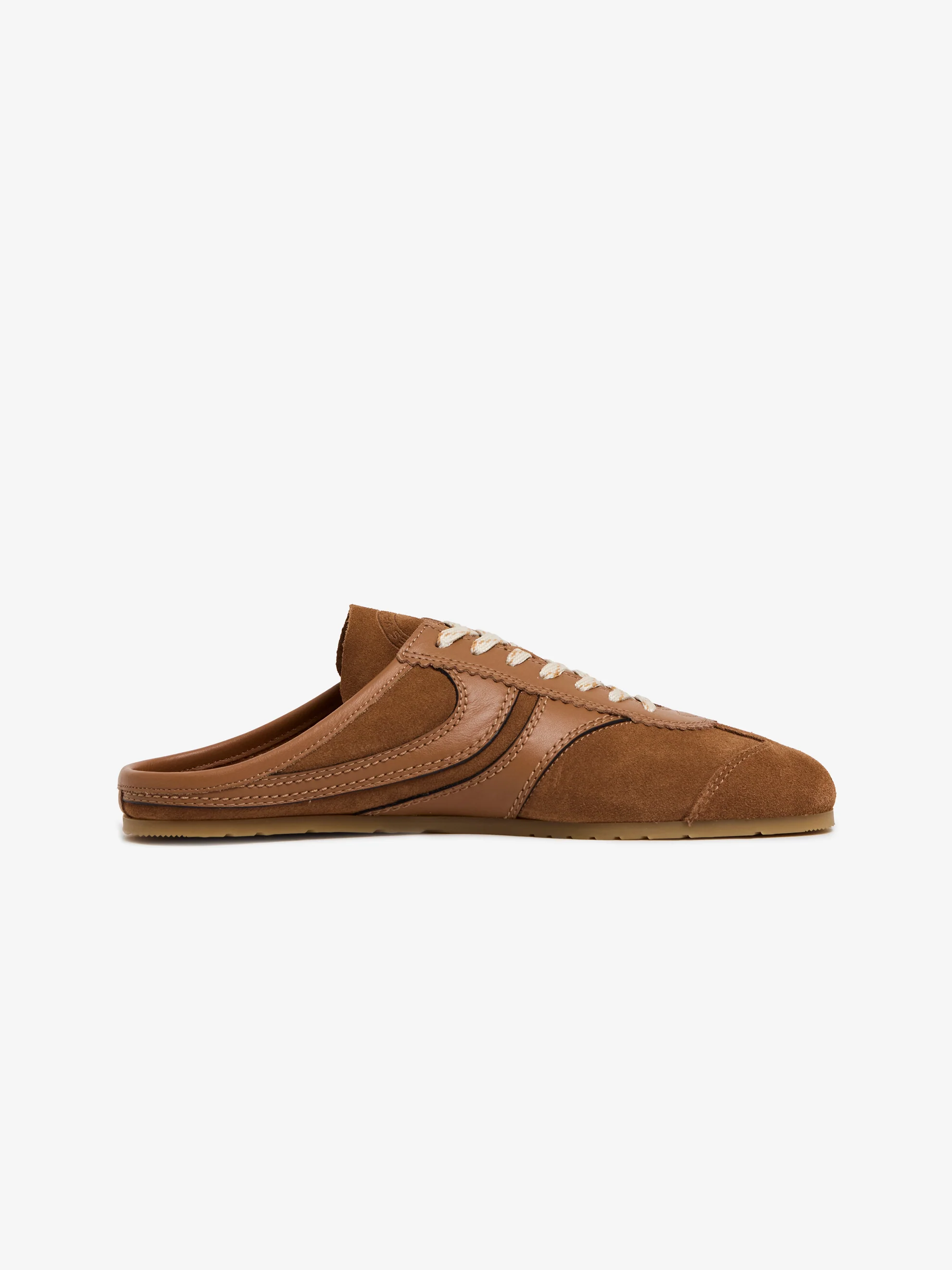 Suede Sneaker Mule (Tan) - Image 3