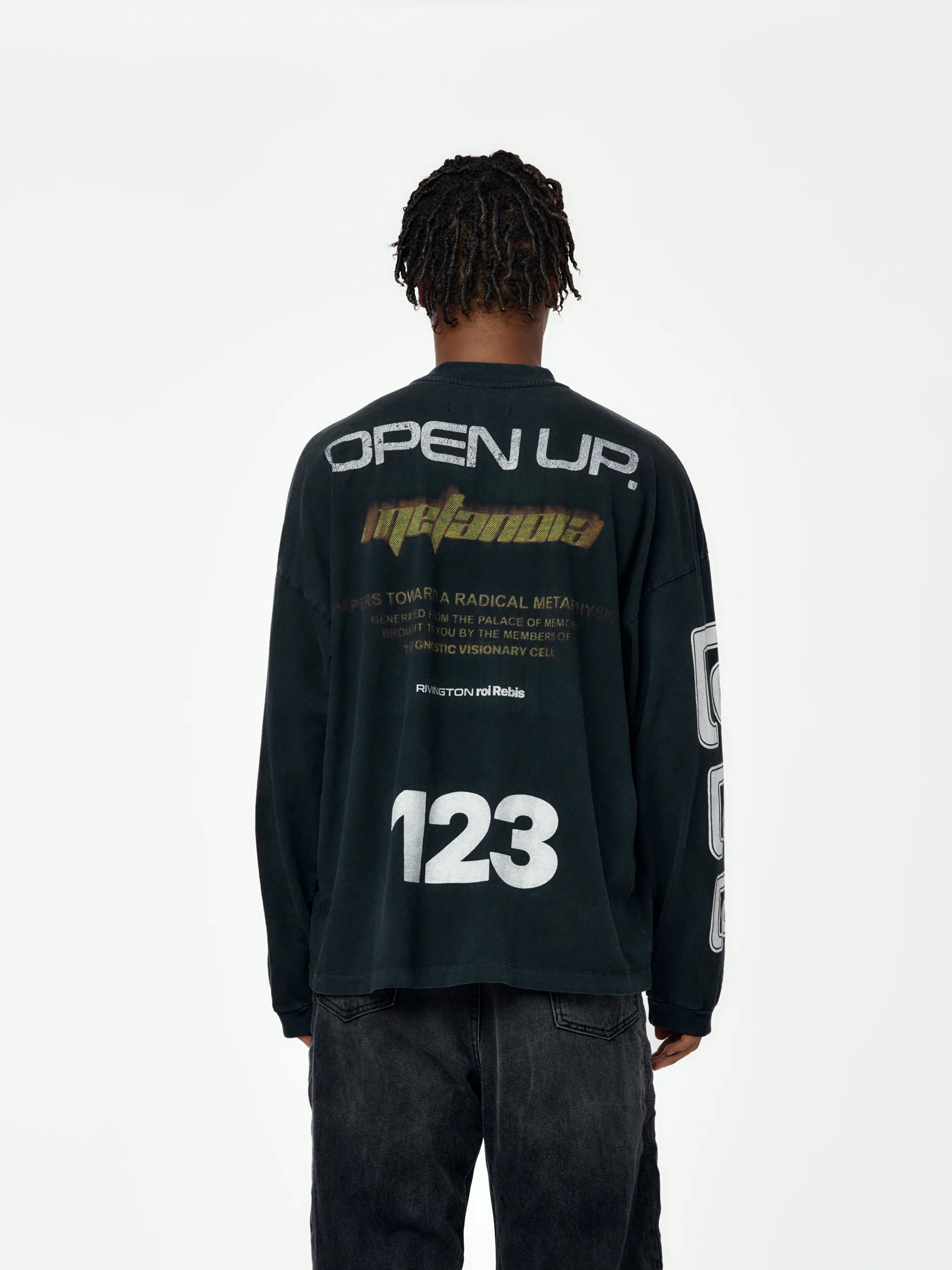 Metamoth Vintage LS Tee (Jet Black) - Image 3