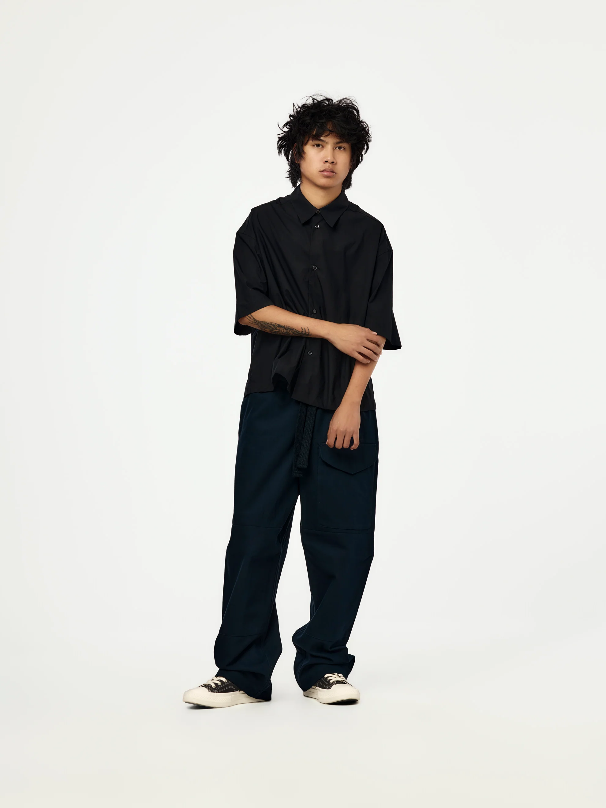 Nava Patch Pocket Drawstring Pant (Indigo) - Image 4