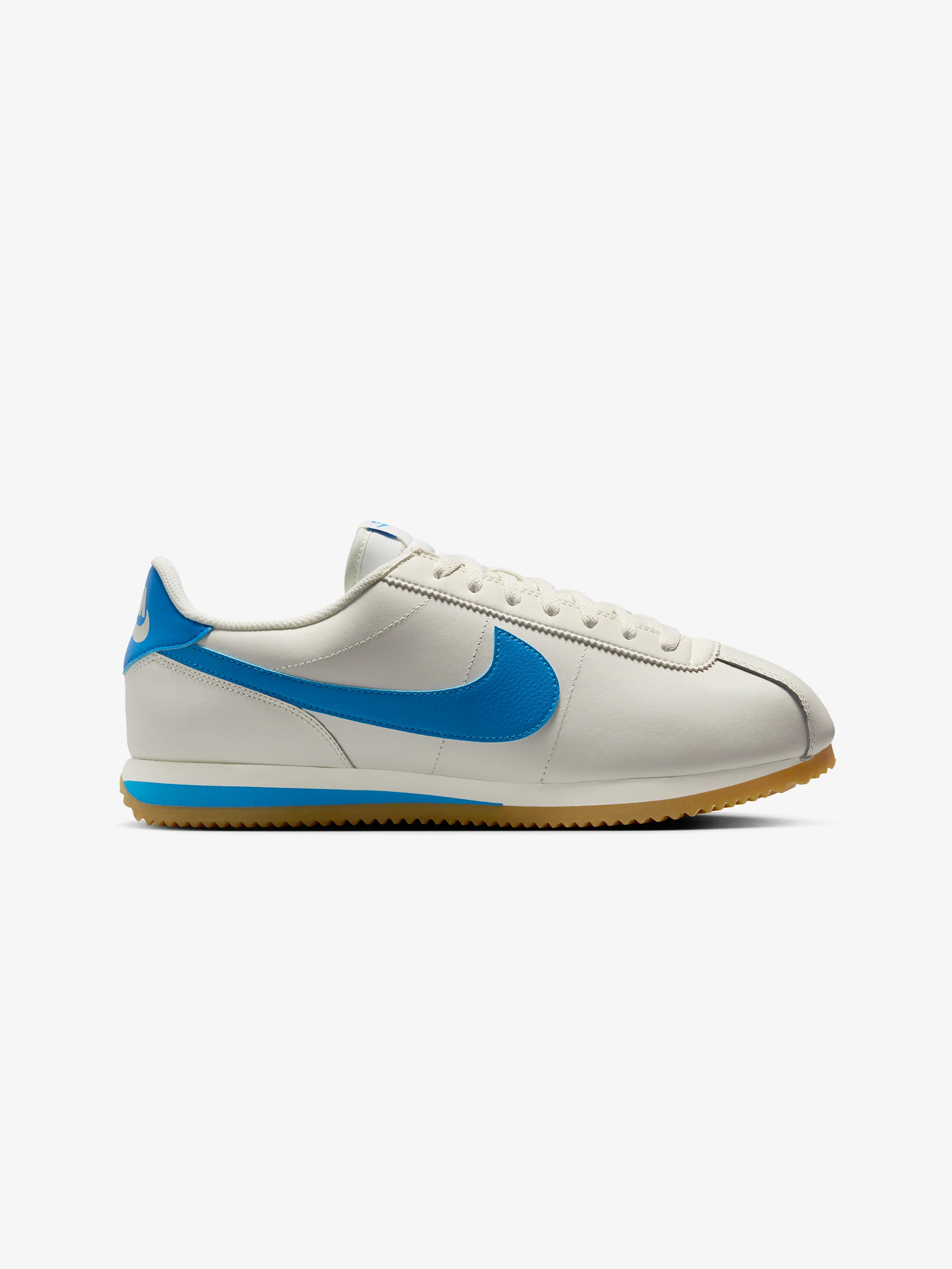 Nike Cortez Leather (Sail/Lt Photo Blue-Gum Yellow)