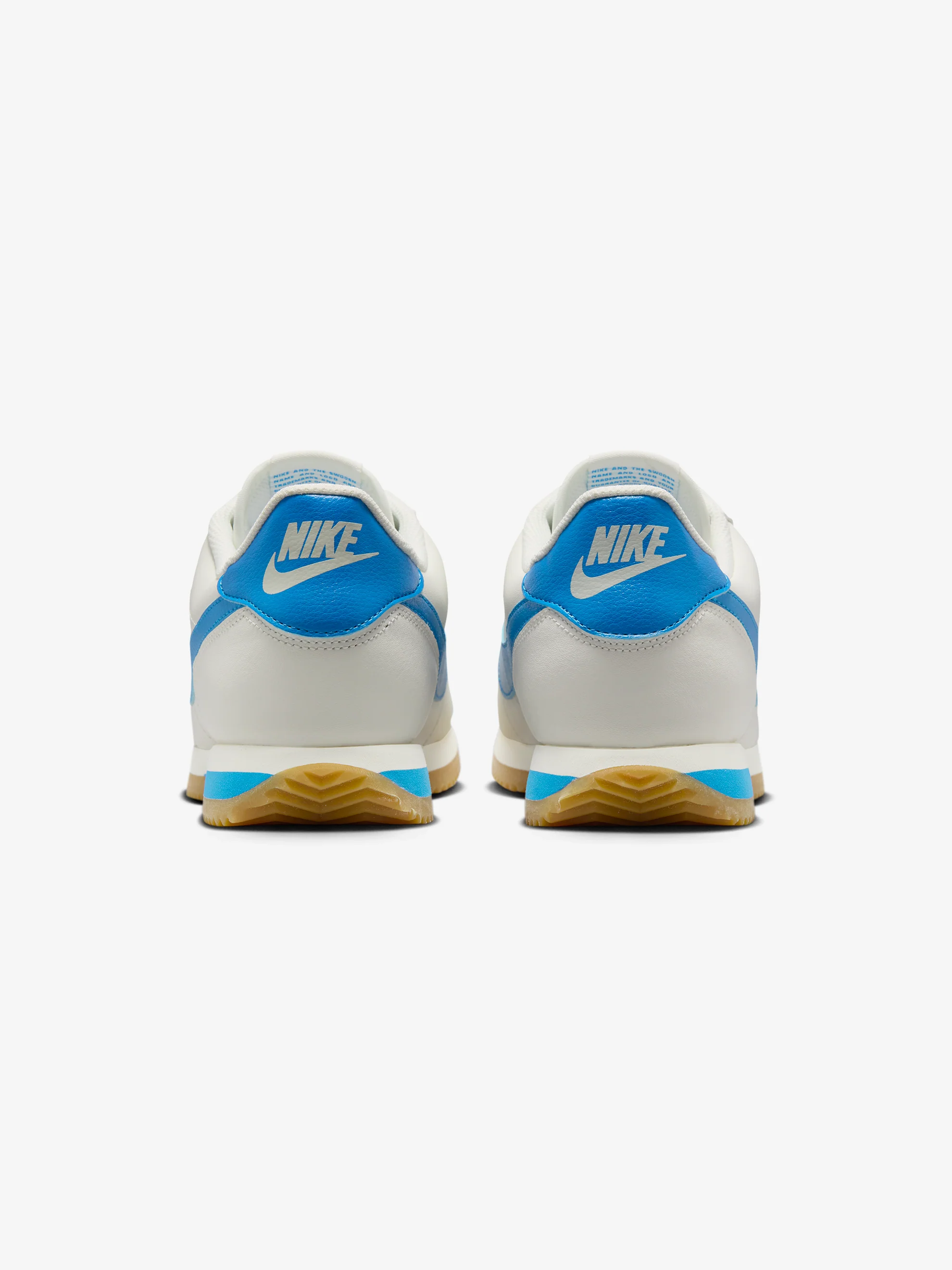 Nike Cortez Leather (Sail/Lt Photo Blue-Gum Yellow) - Image 4