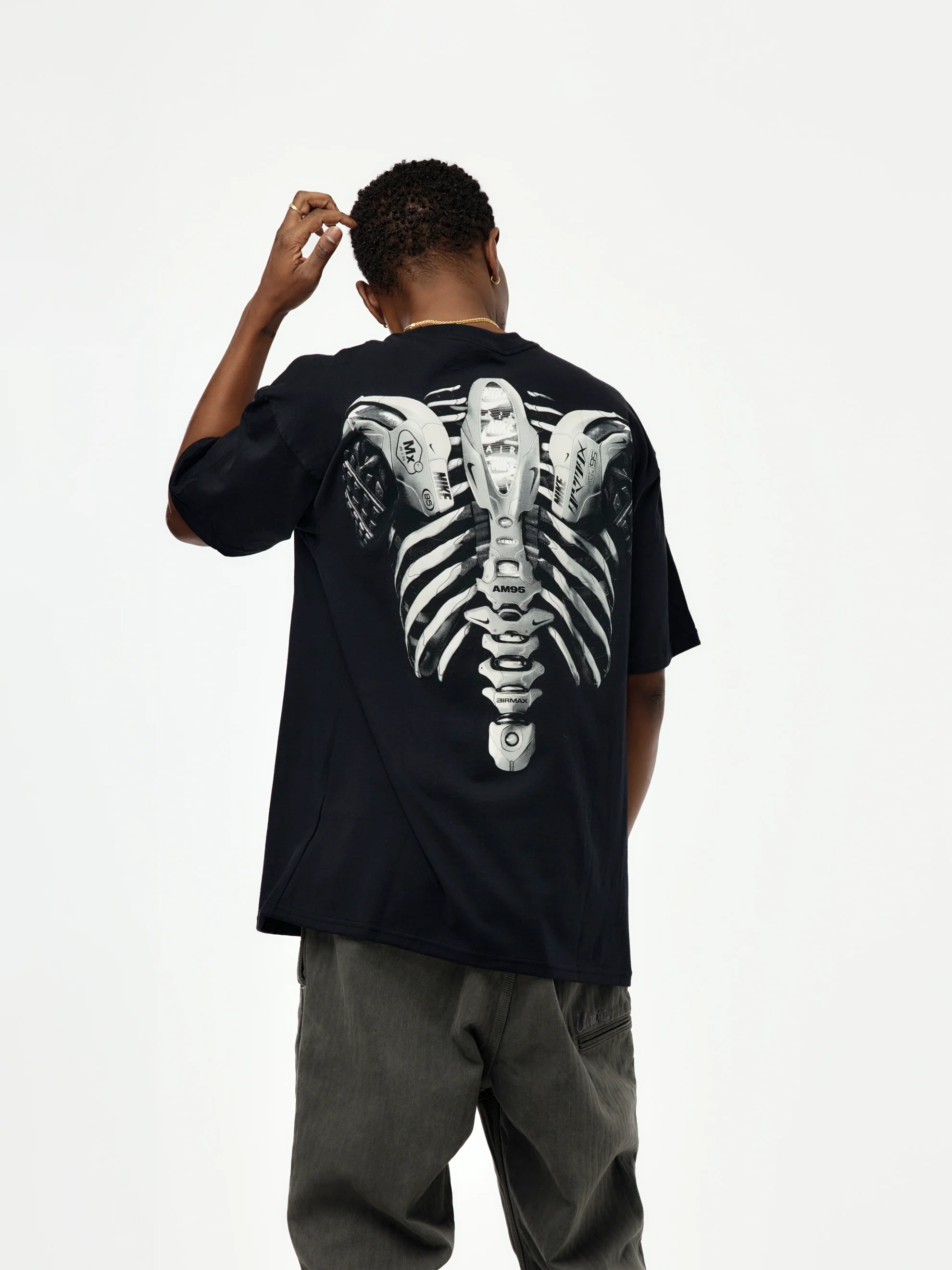 Nike Max 90 Skeleton T-Shirt (BLACK/LT SMOKE GREY) - Image 3