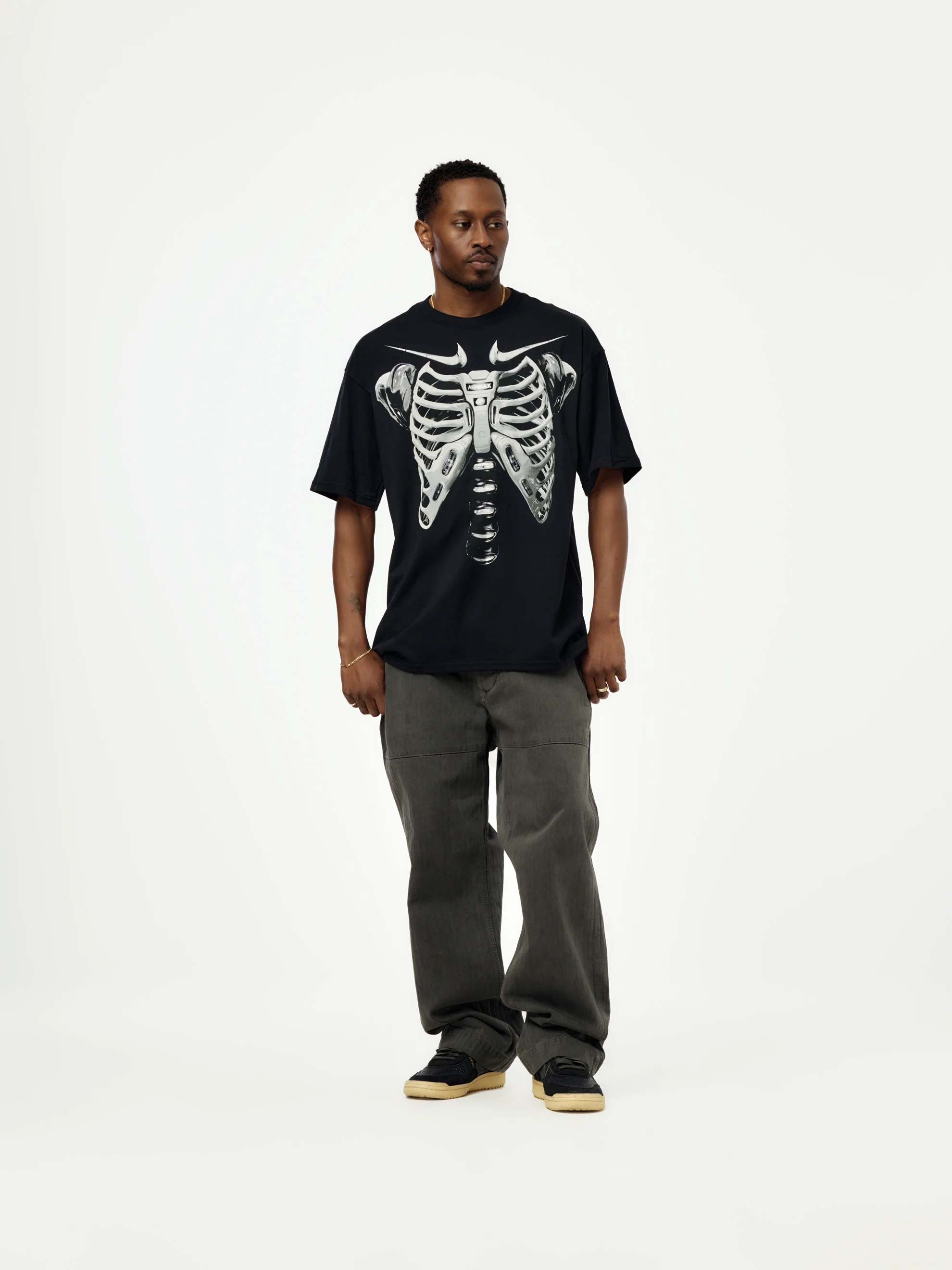 Nike Max 90 Skeleton T-Shirt (BLACK/LT SMOKE GREY) - Image 4