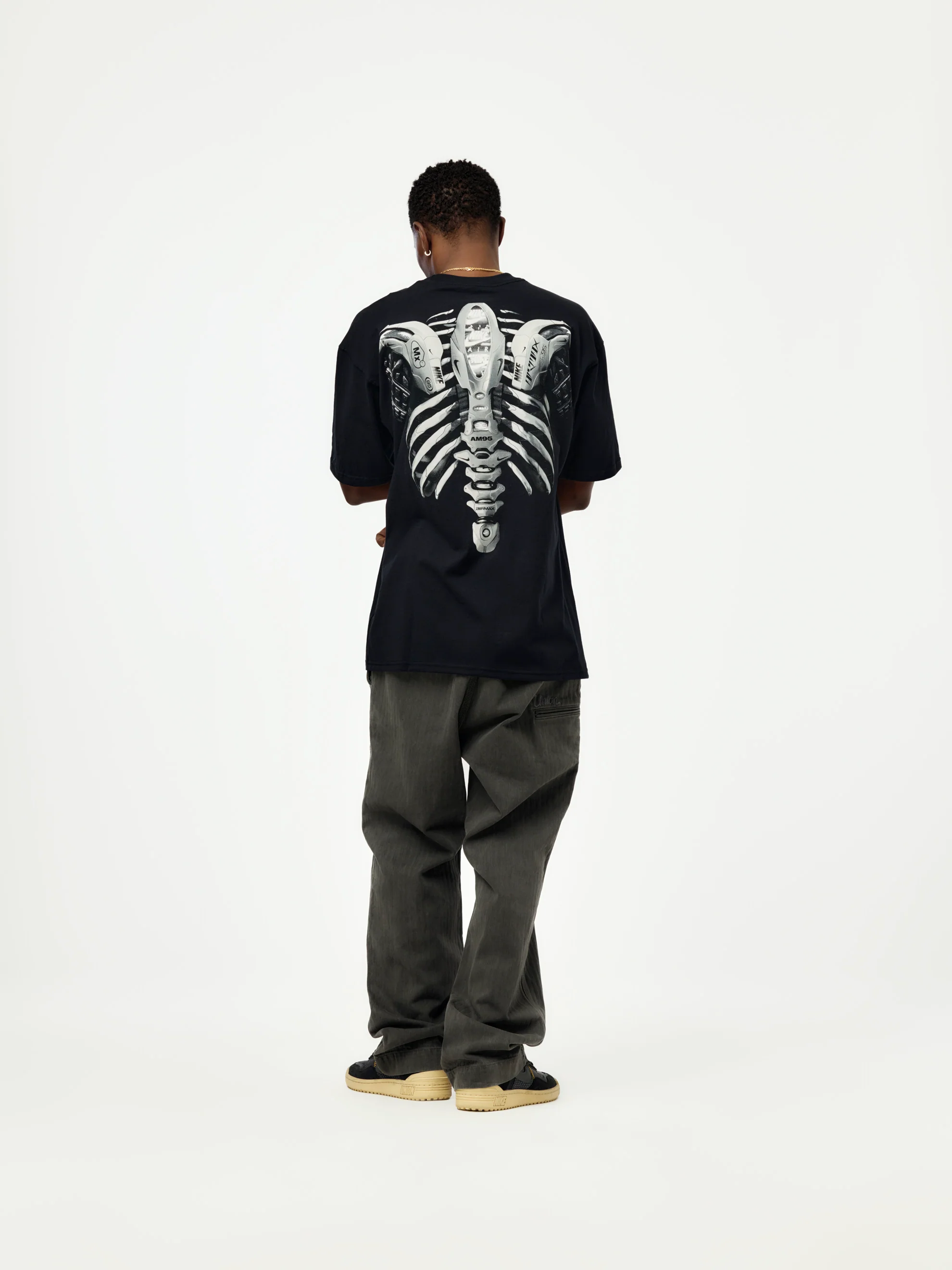 Nike Max 90 Skeleton T-Shirt (BLACK/LT SMOKE GREY) - Image 5