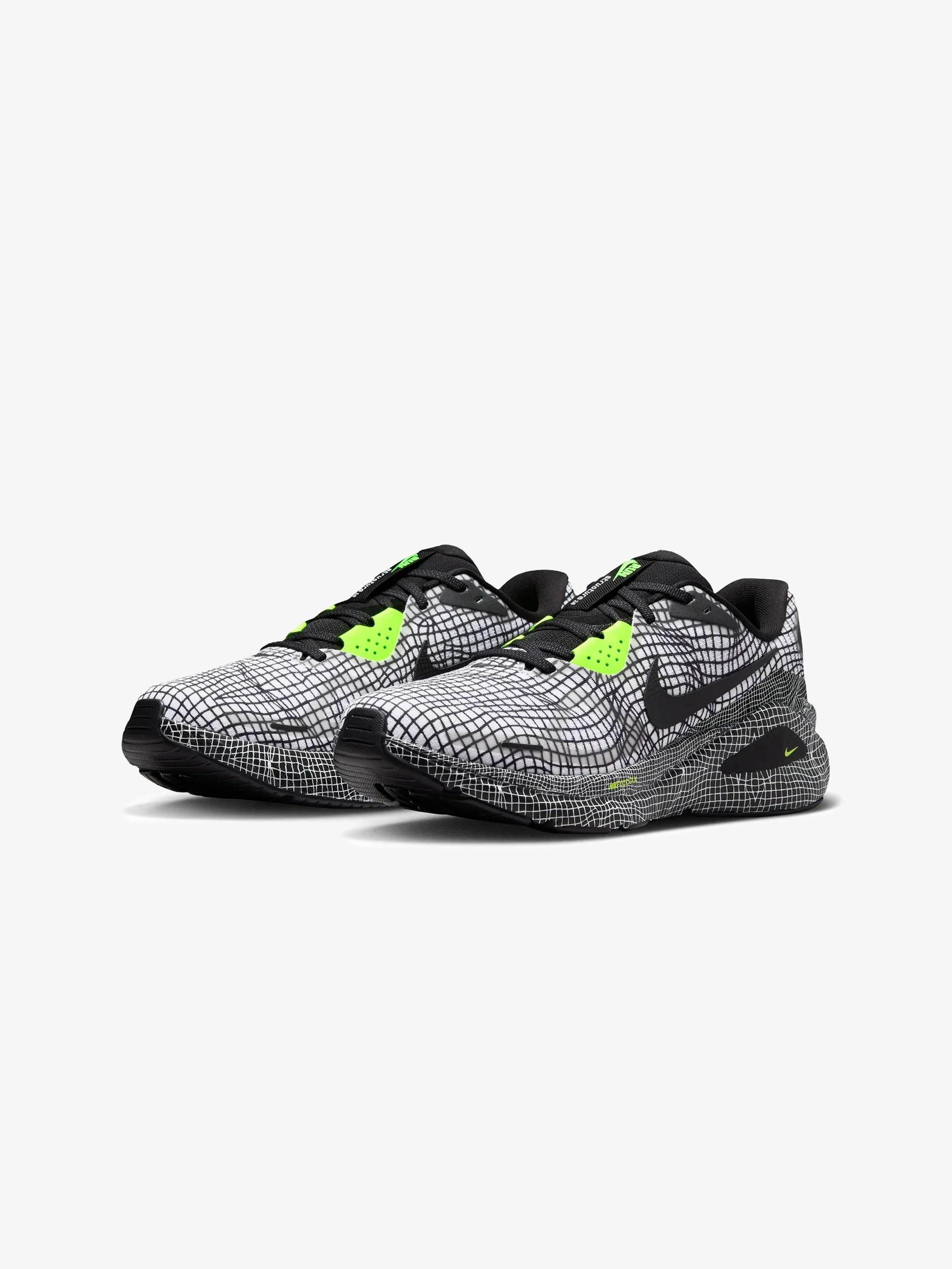 Nike Structure 26 (WHITE/BLACK-VOLT-DK SMOKE GREY) - Image 2