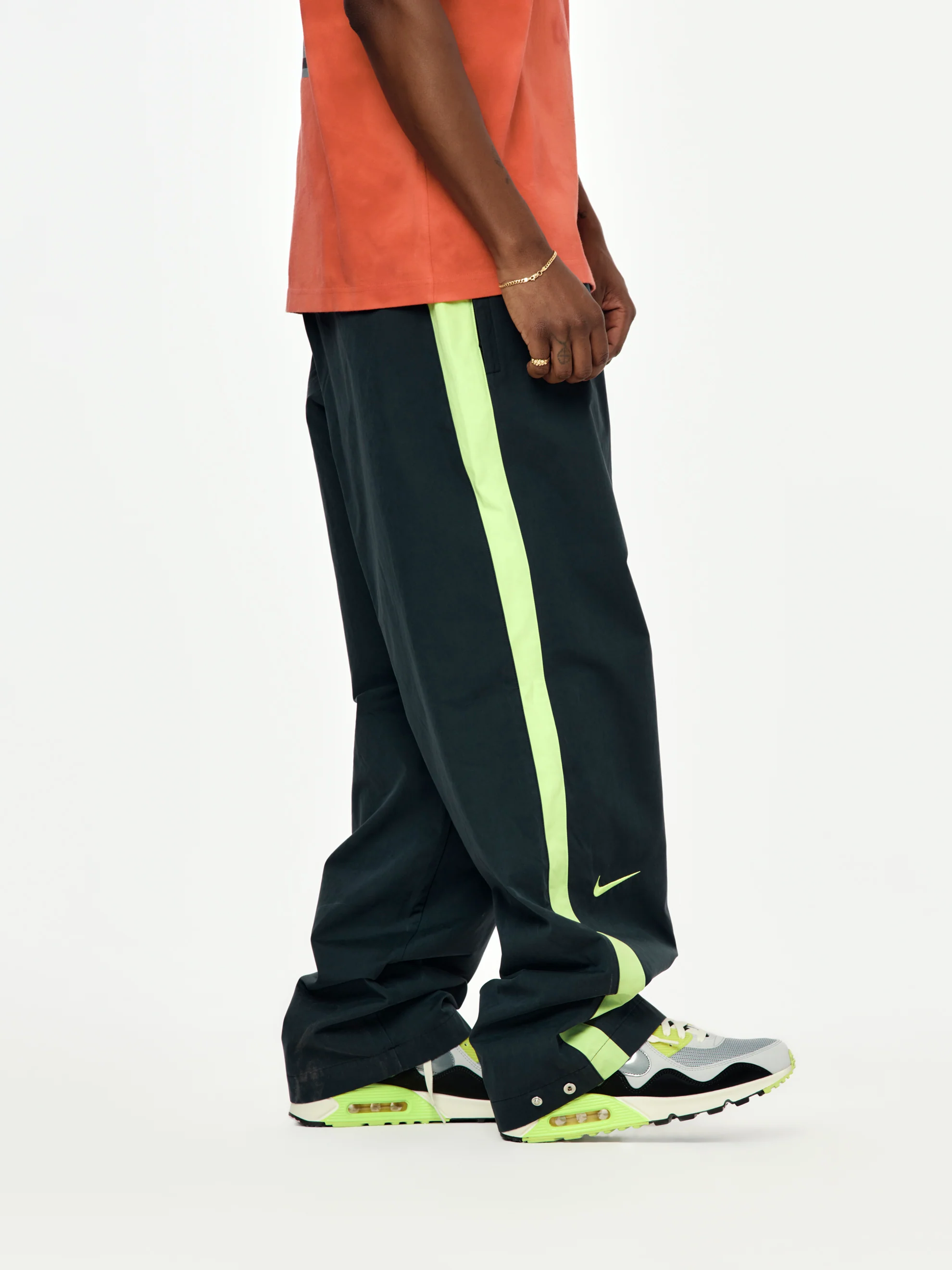 Nike x Patta Track Pants (Black/Cyber) - Image 3