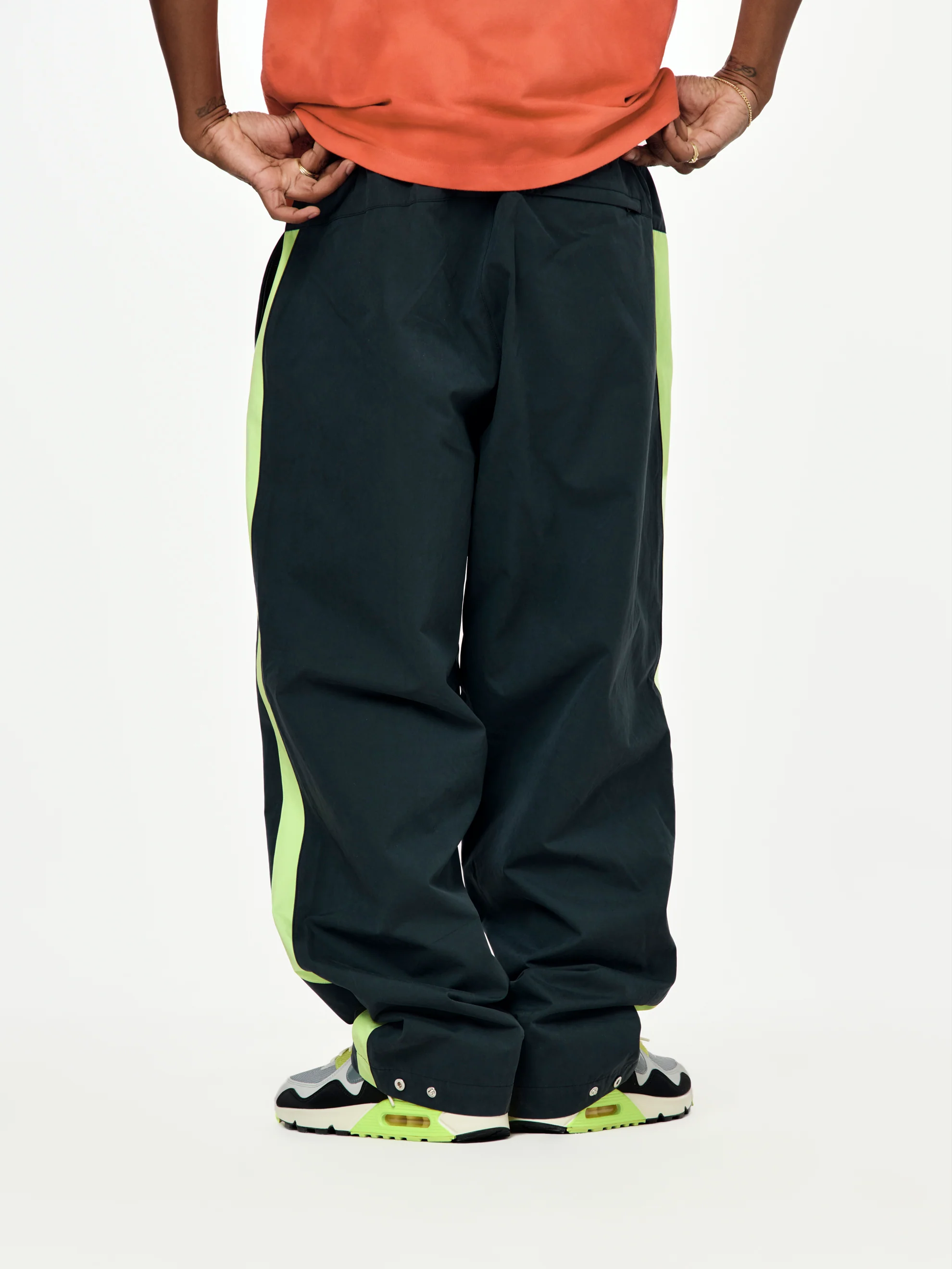 Nike x Patta Track Pants (Black/Cyber) - Image 4