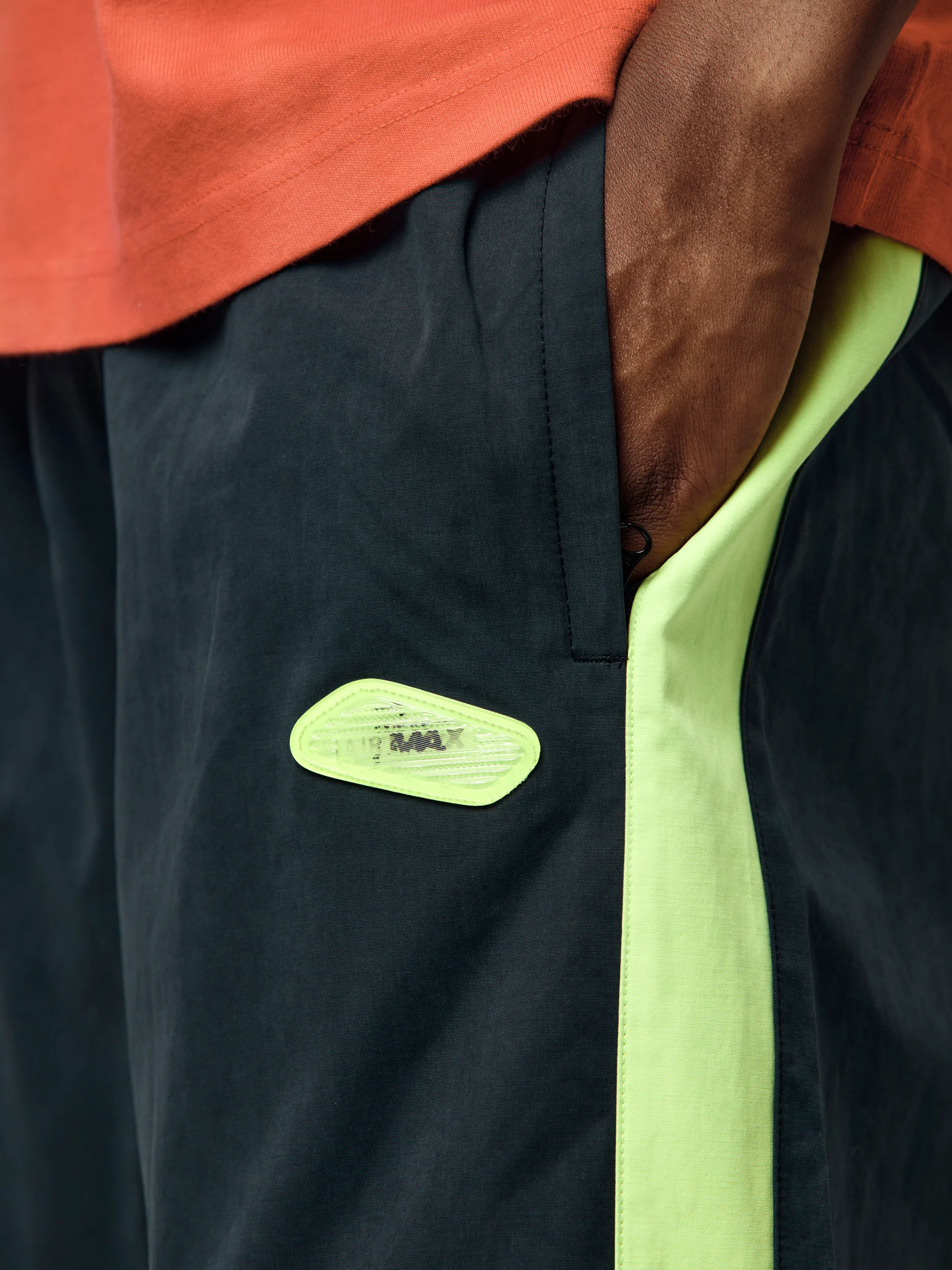 Nike x Patta Track Pants (Black/Cyber) - Image 7