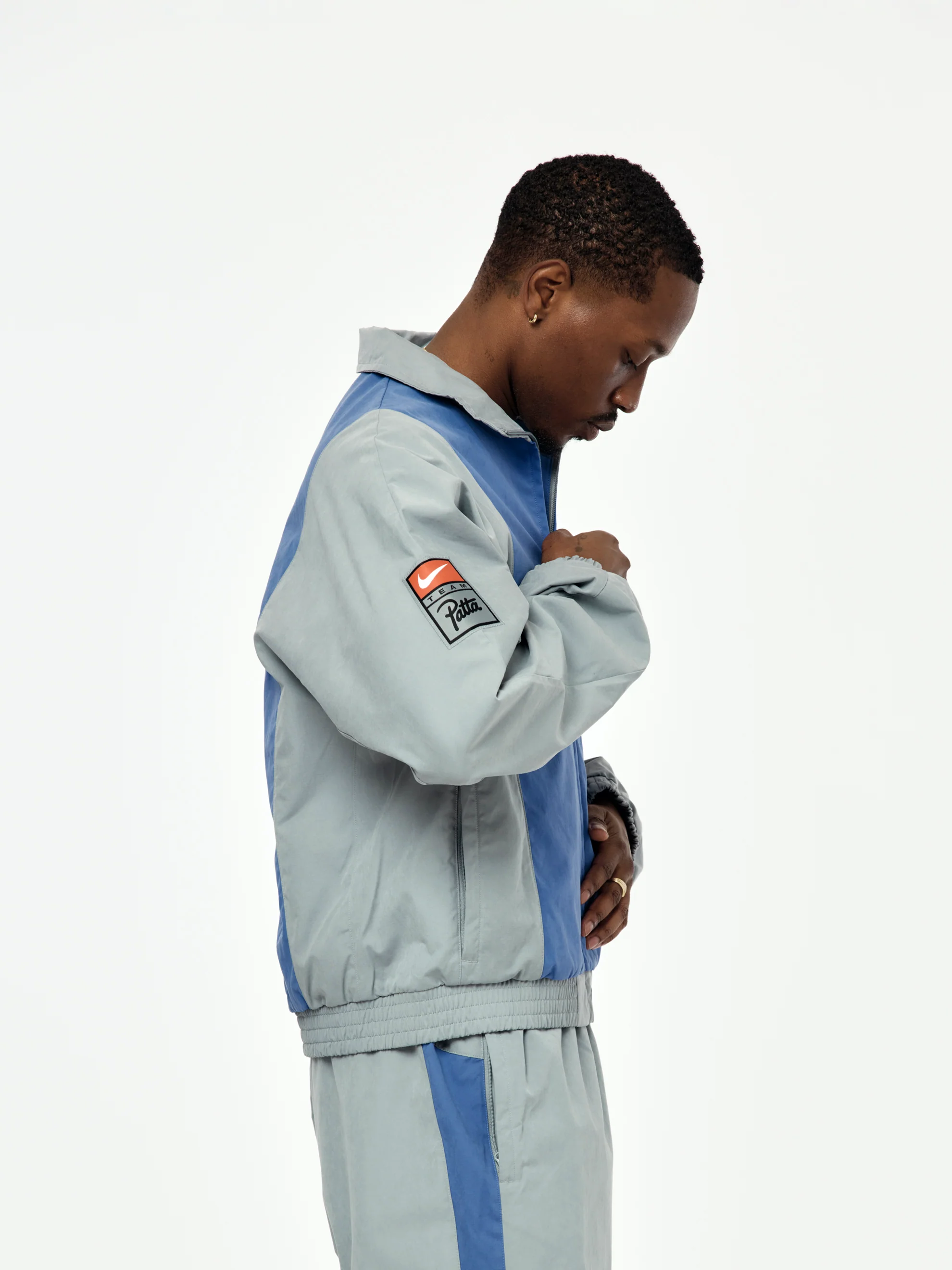 Nike x Patta Track Jacket (Particle Grey/Sapphire) - Image 3