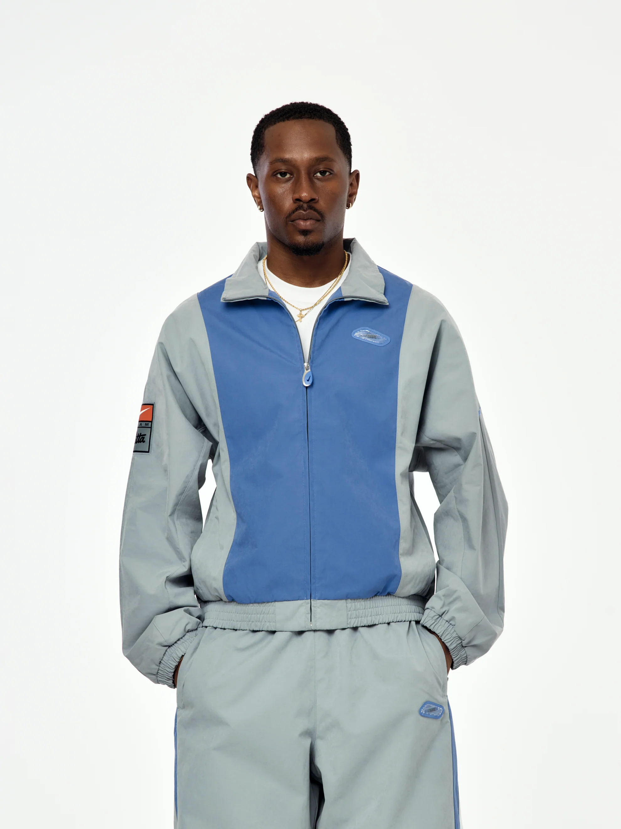 Nike x Patta Track Jacket (Particle Grey/Sapphire) - Image 4