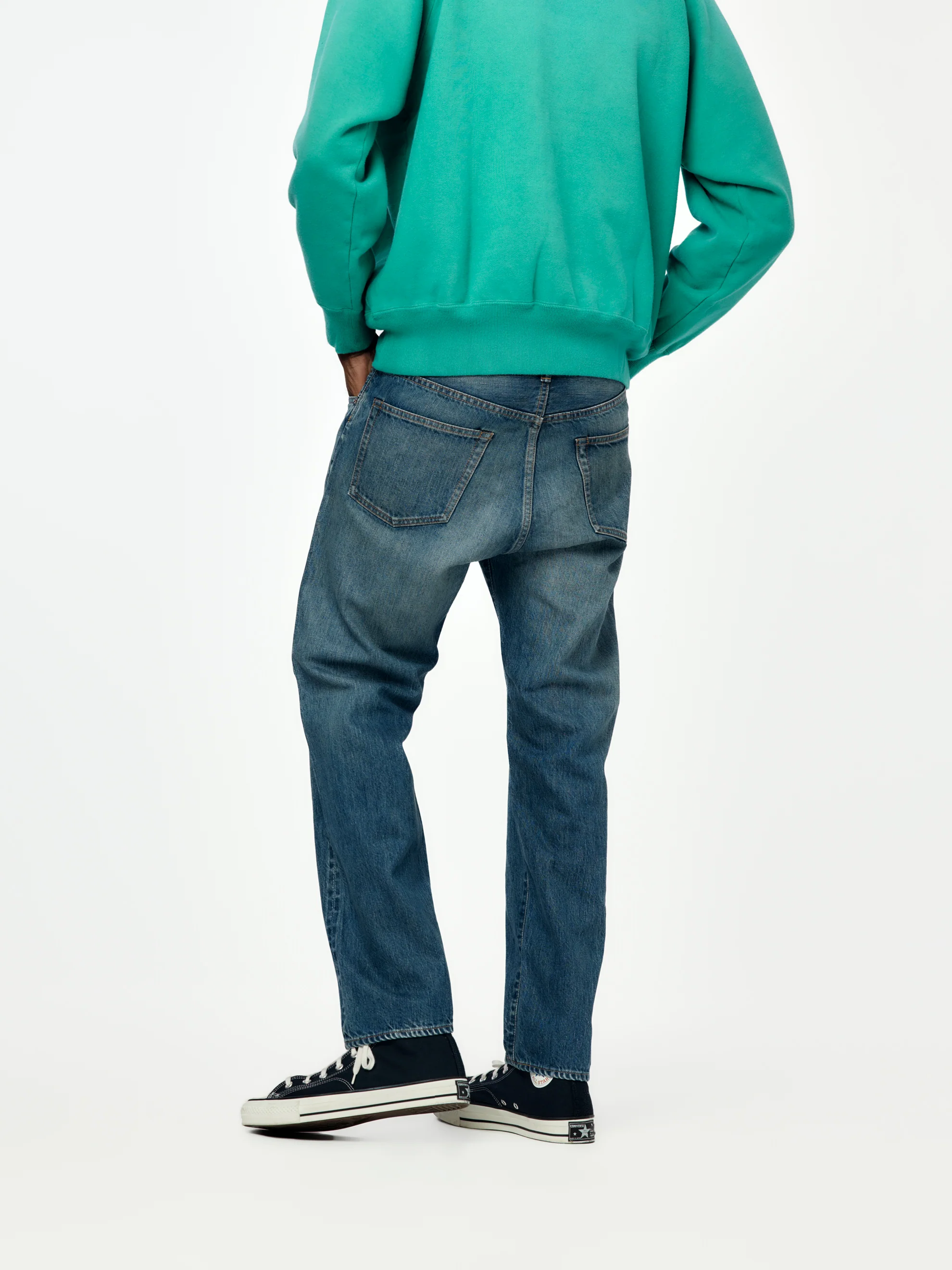 No.22 Washed Wide Denim Pants (INDG 1) SIS - Image 3