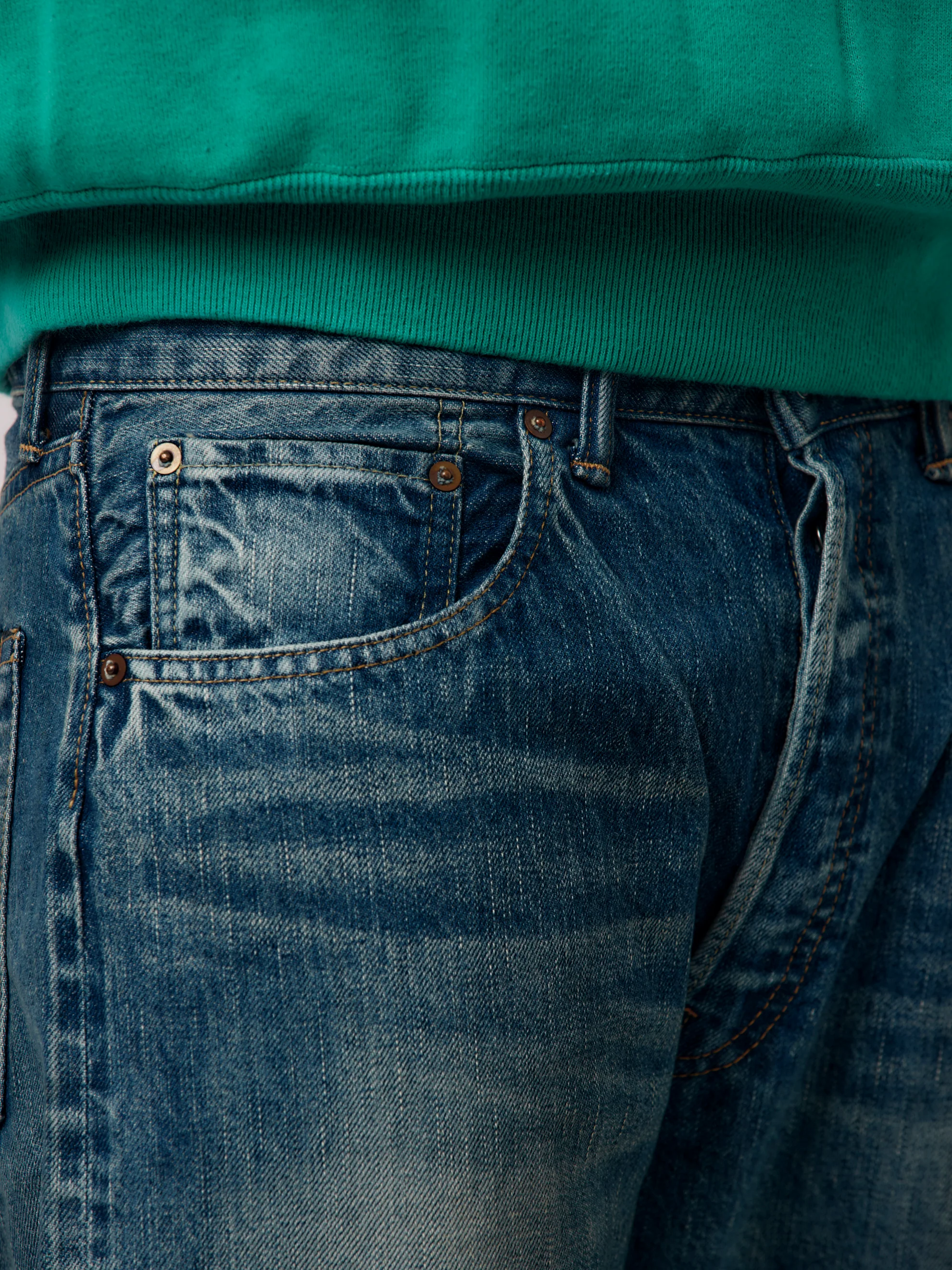 No.22 Washed Wide Denim Pants (INDG 1) SIS - Image 6