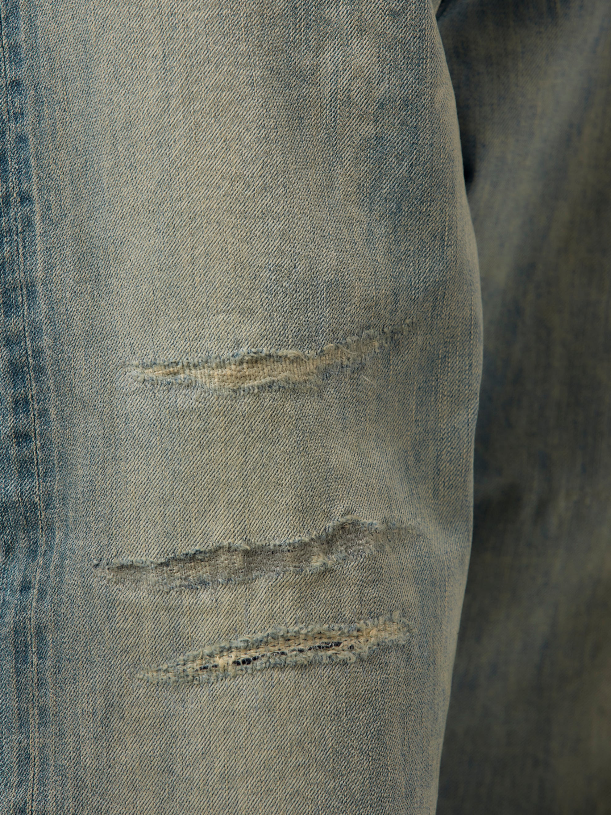 No.37 Washed Wide Denim Pants (BLEACH) (SIS) - Image 6