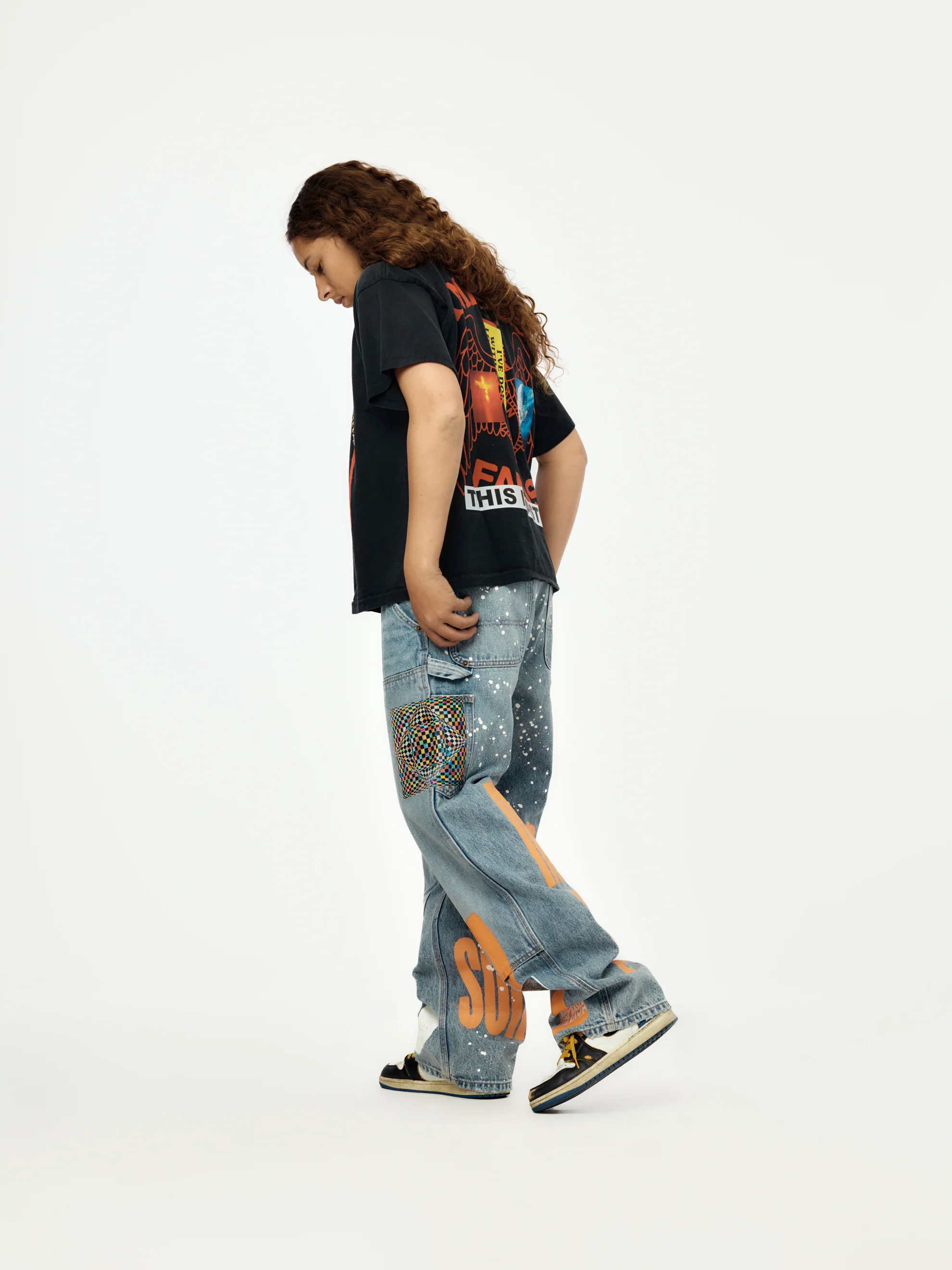 Nothing Personal Double Knee Jeans (Blue) - Image 5