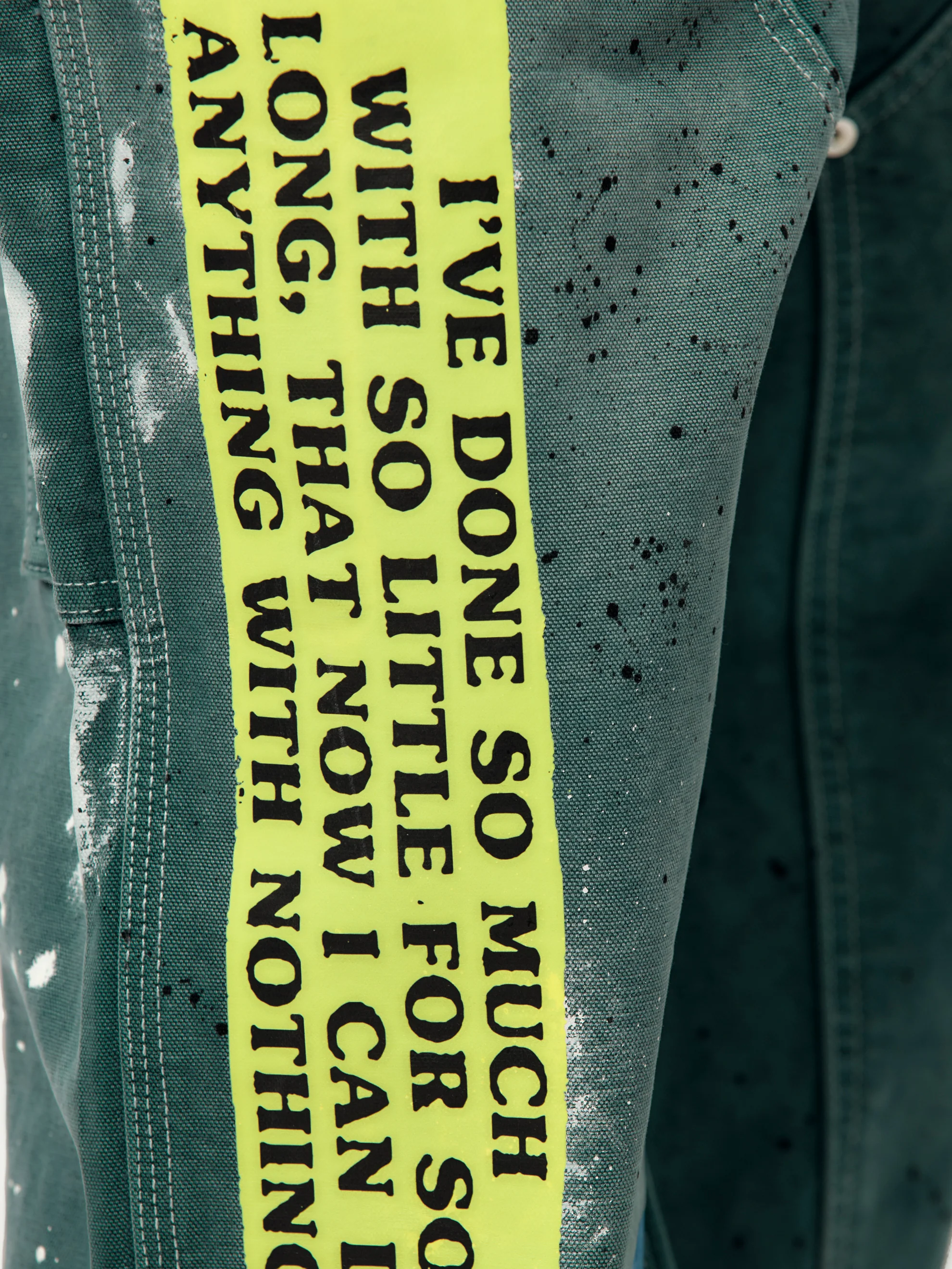 Nothing Personal Double Knee Jeans (Green) - Image 6