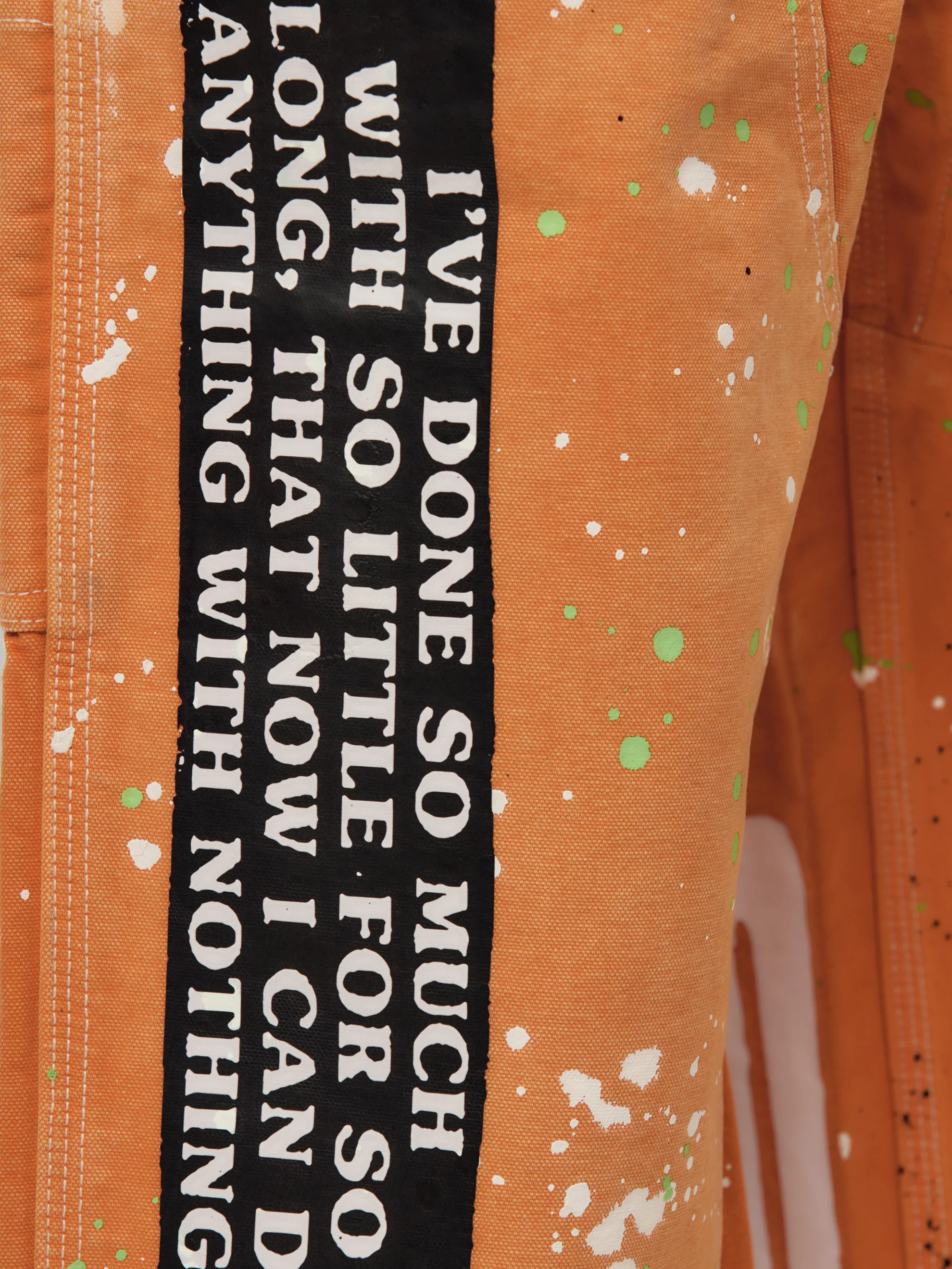 Nothing Personal Double Knee Jeans (Orange) - Image 6
