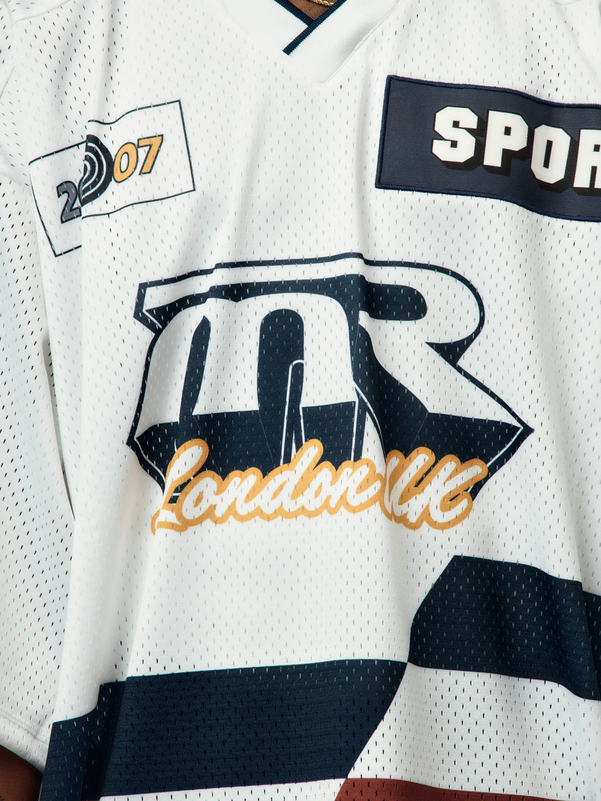Oversized Hockey Top (White) - Image 6