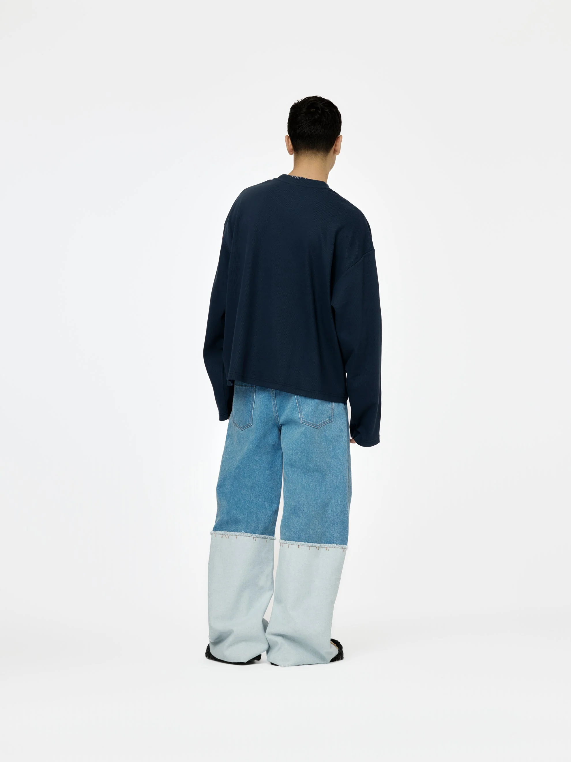 Oversized Long-Sleeved T-Shirt (Blue China) - Image 5