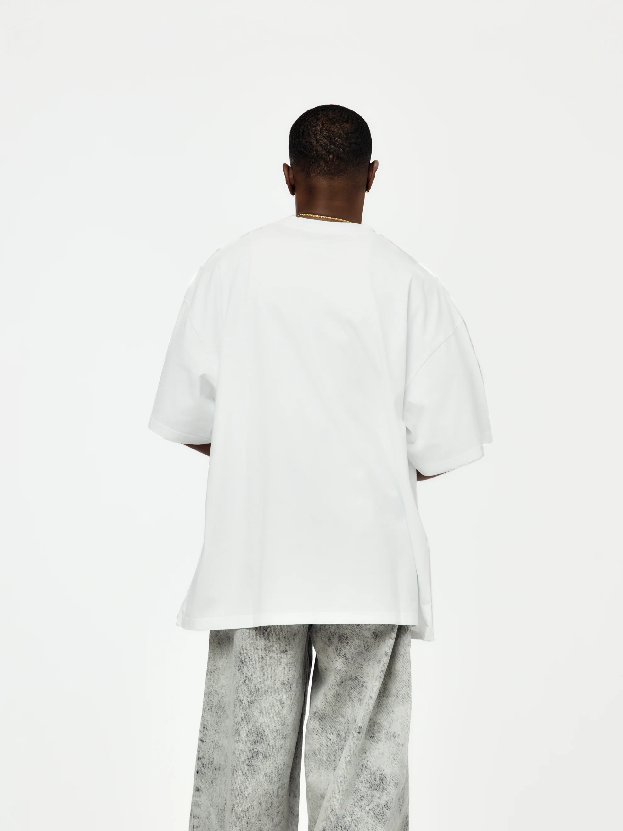 Oversized S/S T-Shirt (White) - Image 3