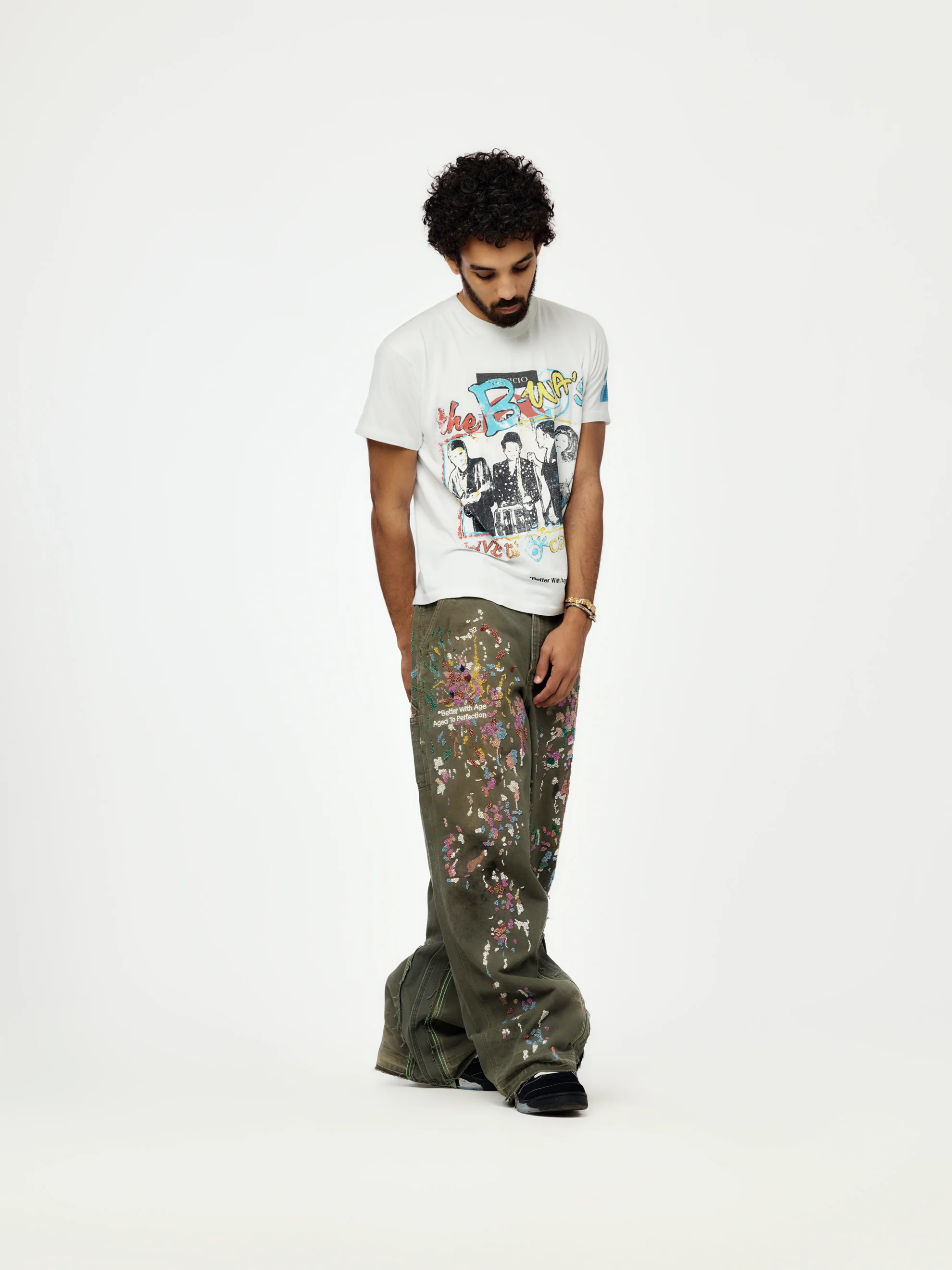 Painter's Hand-Beaded Double-Wide Trouser (Multi) - Image 5