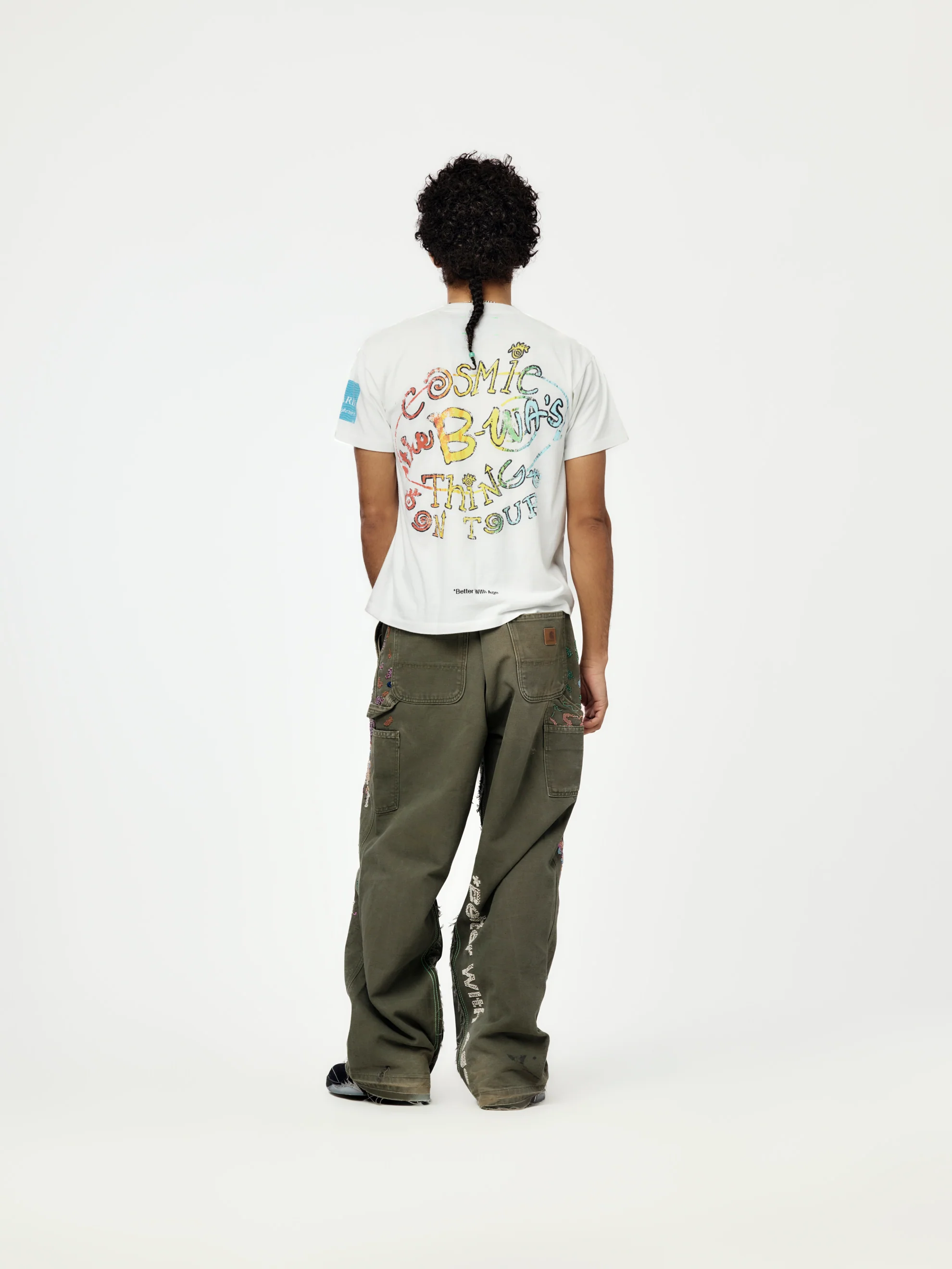 Painter's Hand-Beaded Double-Wide Trouser (Multi) - Image 6