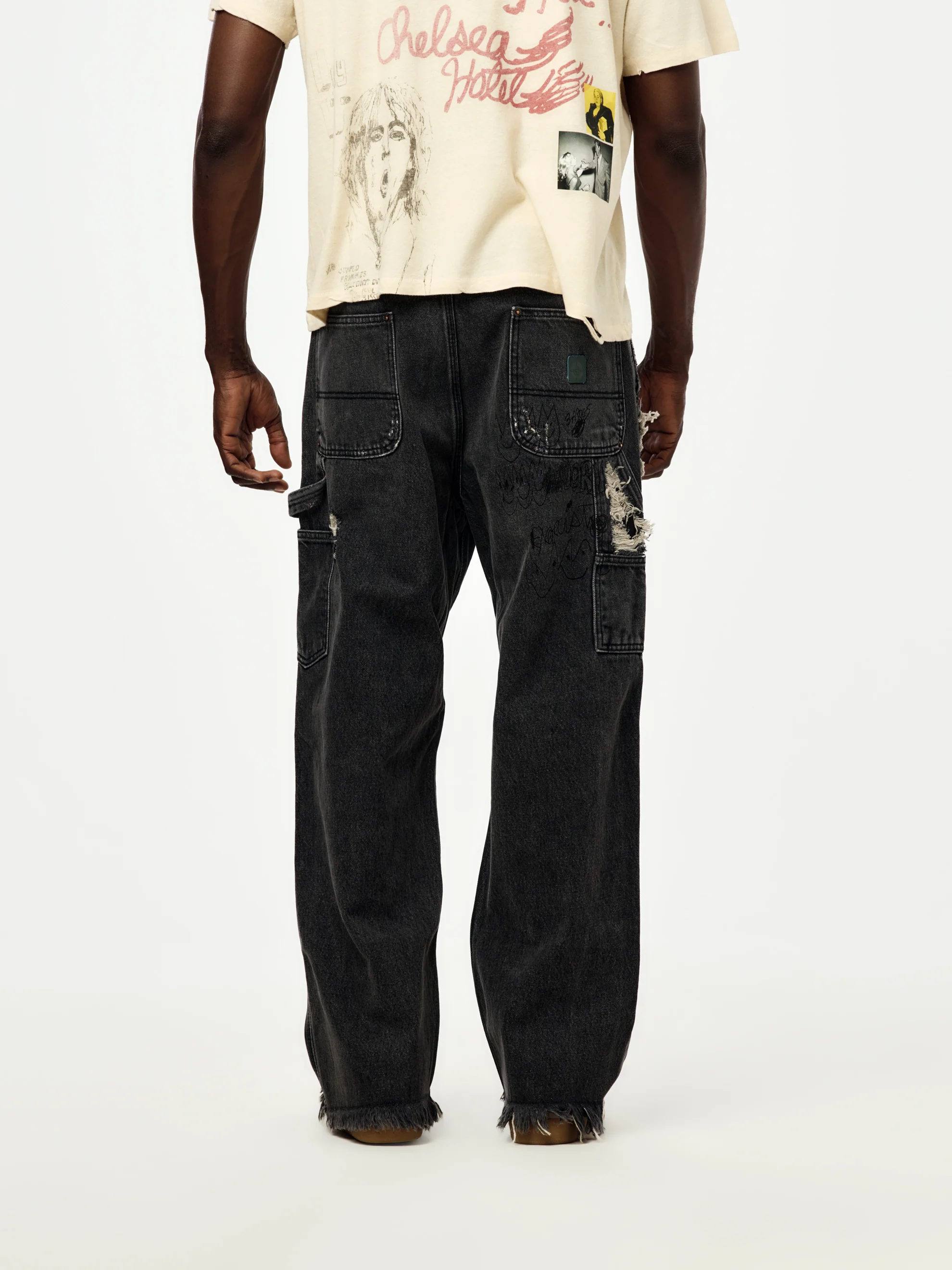 Busted DBL Knee Jean (Black) - Image 3