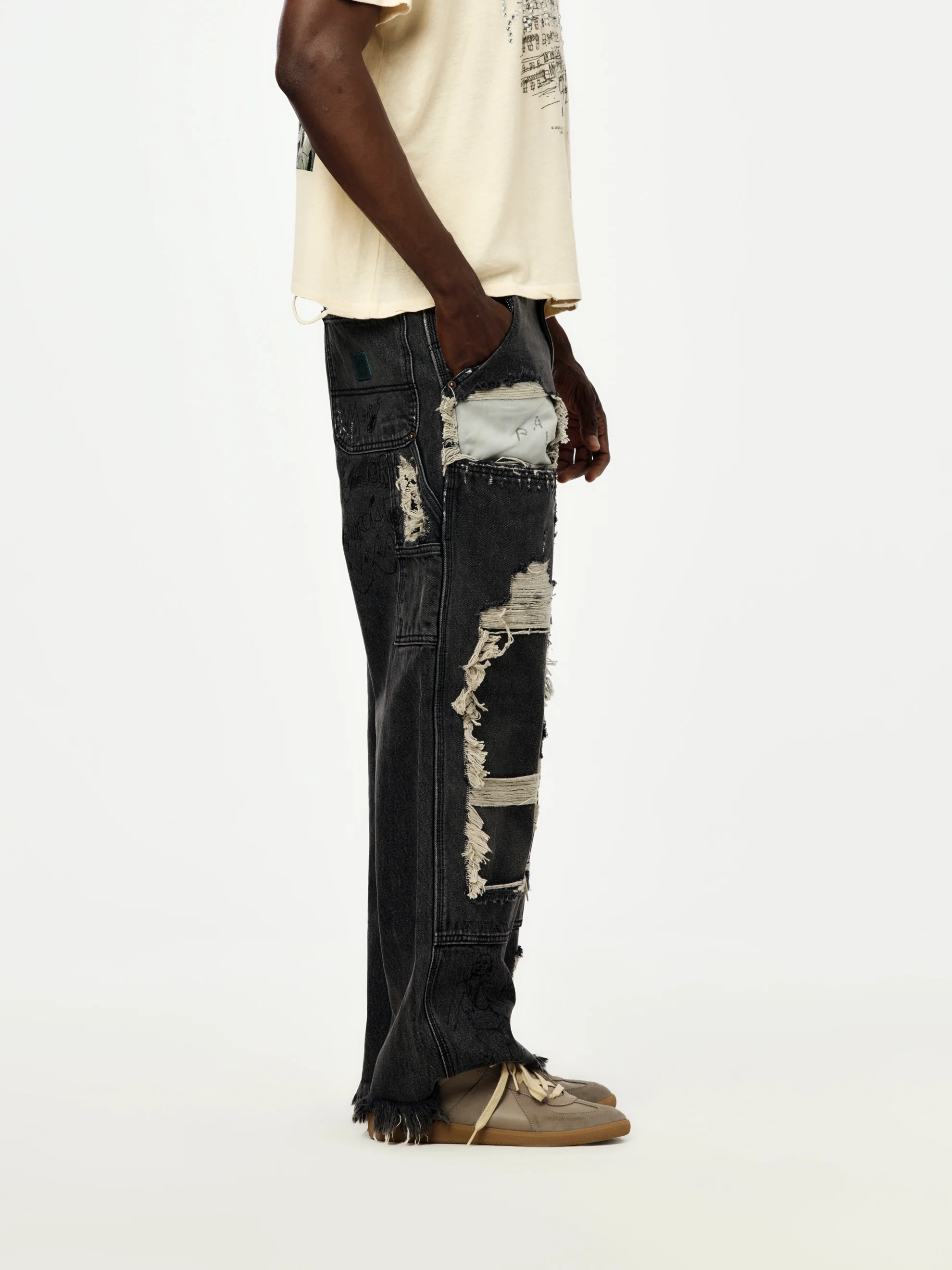 Busted DBL Knee Jean (Black) - Image 4