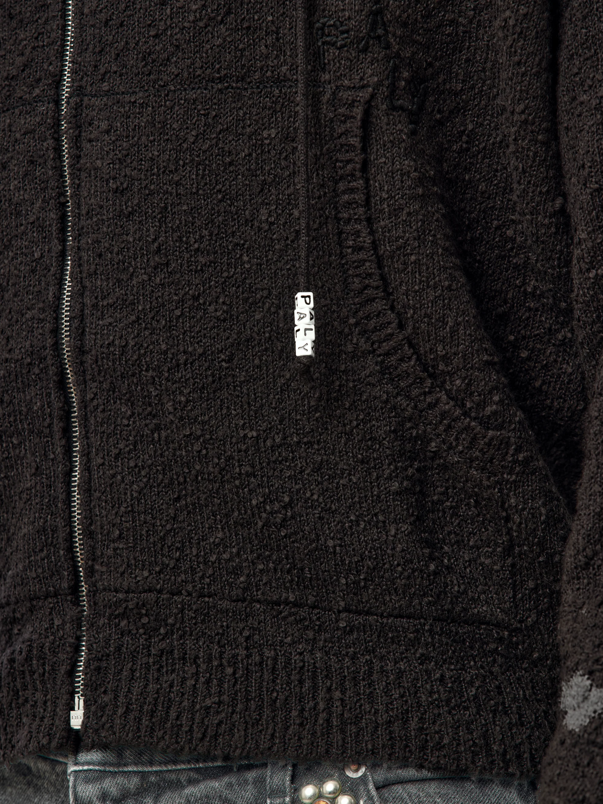 Casentino Knitted Hoodie (Black) - Image 6