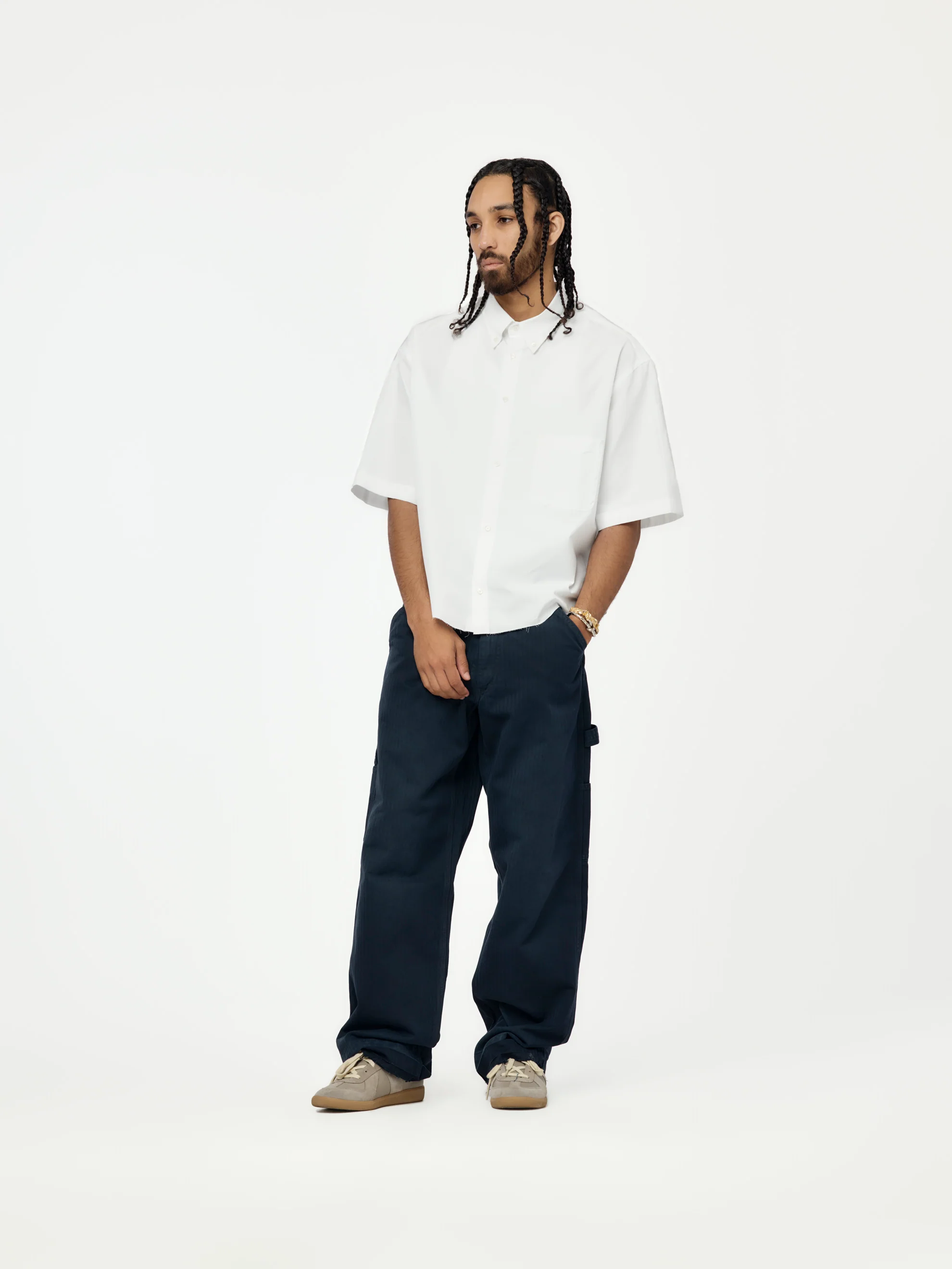 Pants 5 Pockets (Stone Washed Navy) - Image 4