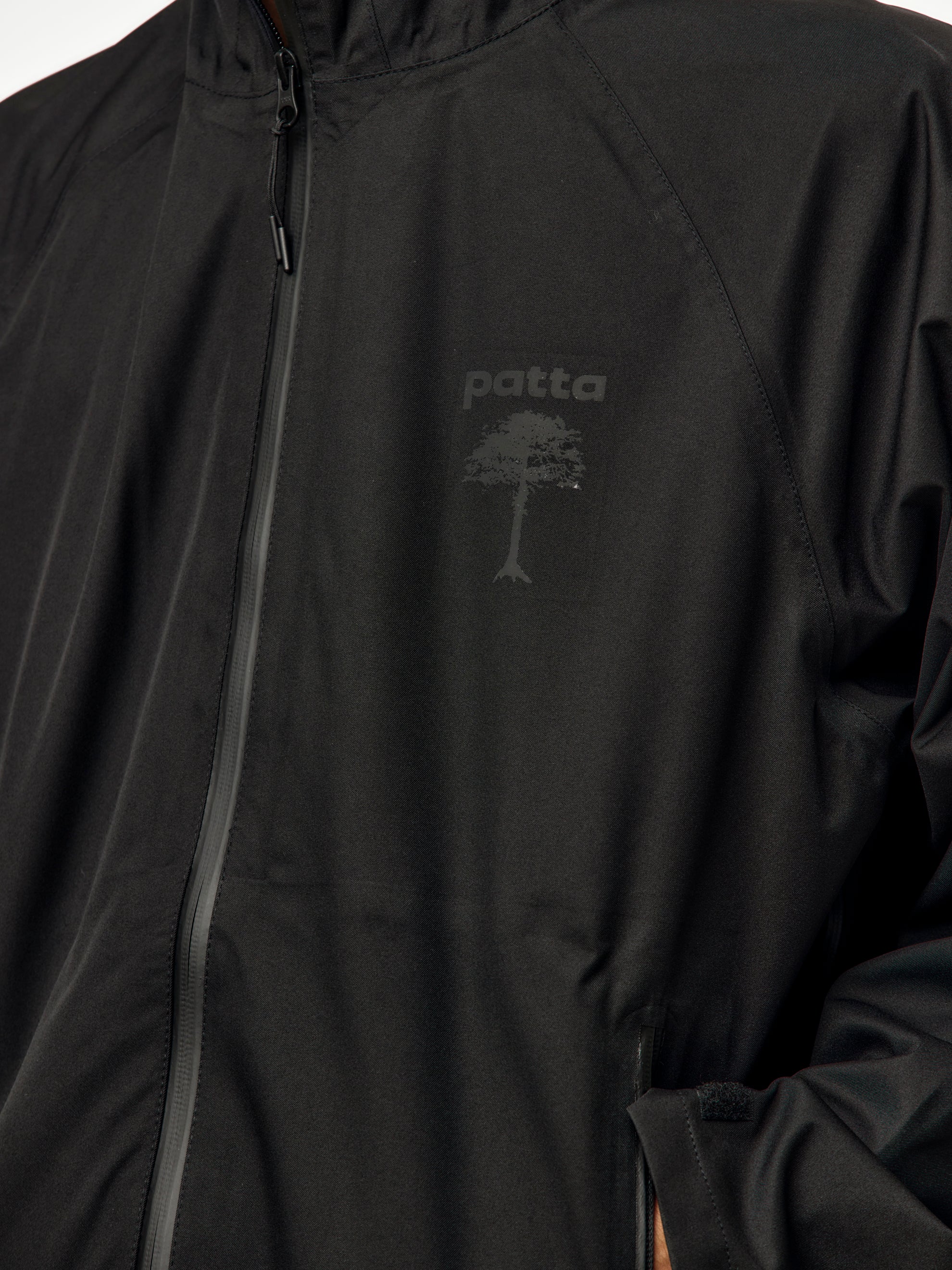 Patta 3M Reflective Waterproof Rain Jacket (Black) - Image 6