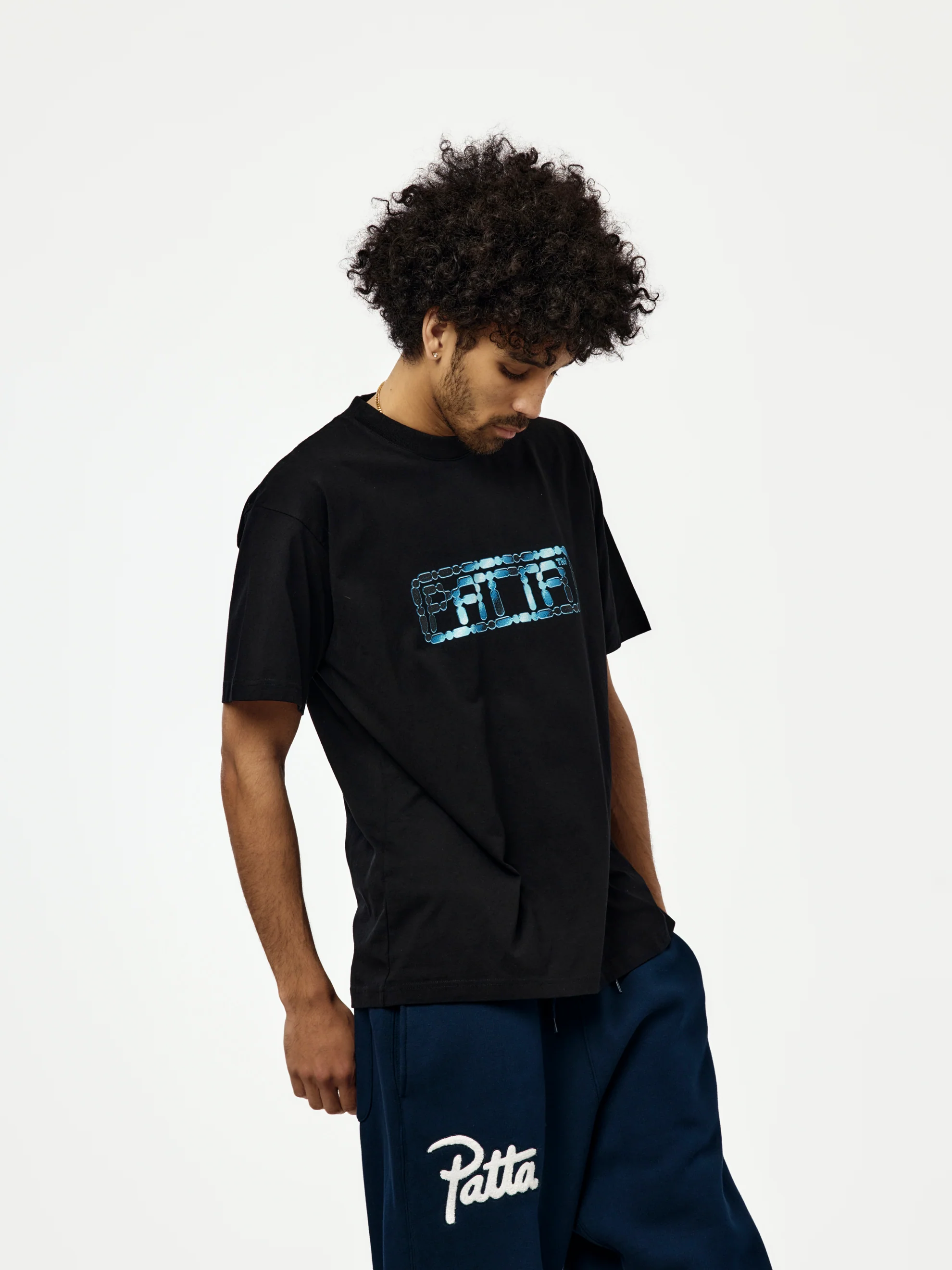 Patta Bike Chain T-Shirt (Black) - Image 2