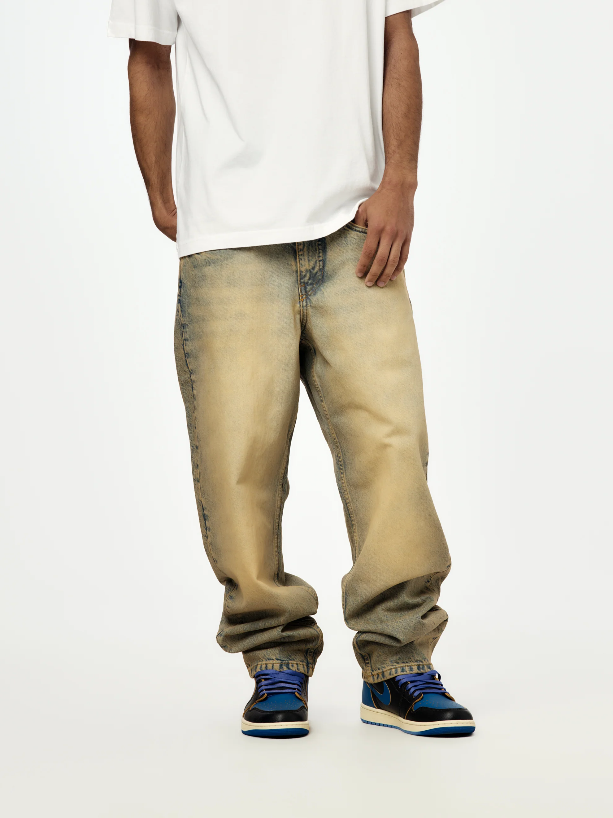 Patta Dirty Whiskers Denim Pants (Sandwashed Light Blue Denim)