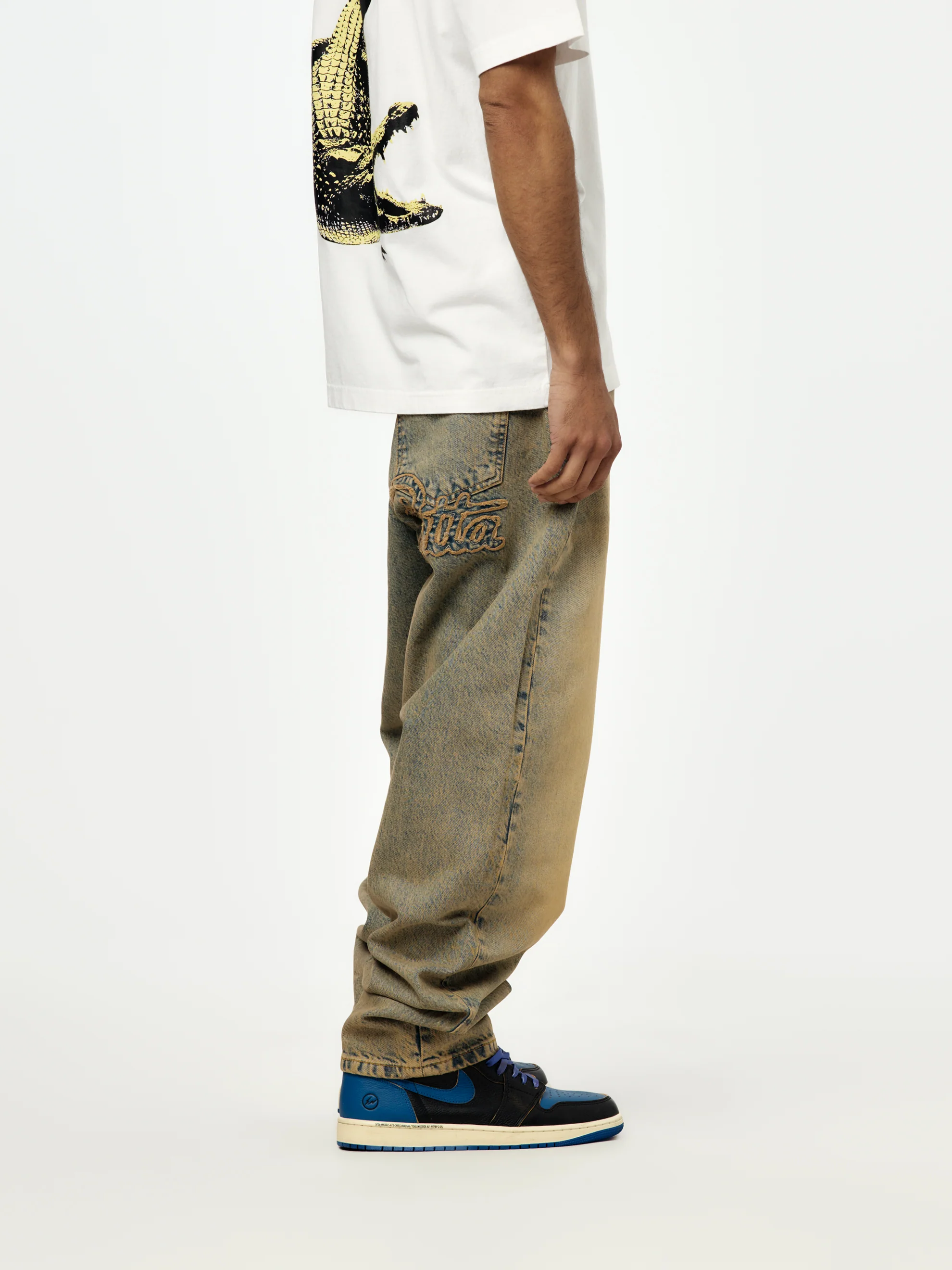 Patta Dirty Whiskers Denim Pants (Sandwashed Light Blue Denim) - Image 2