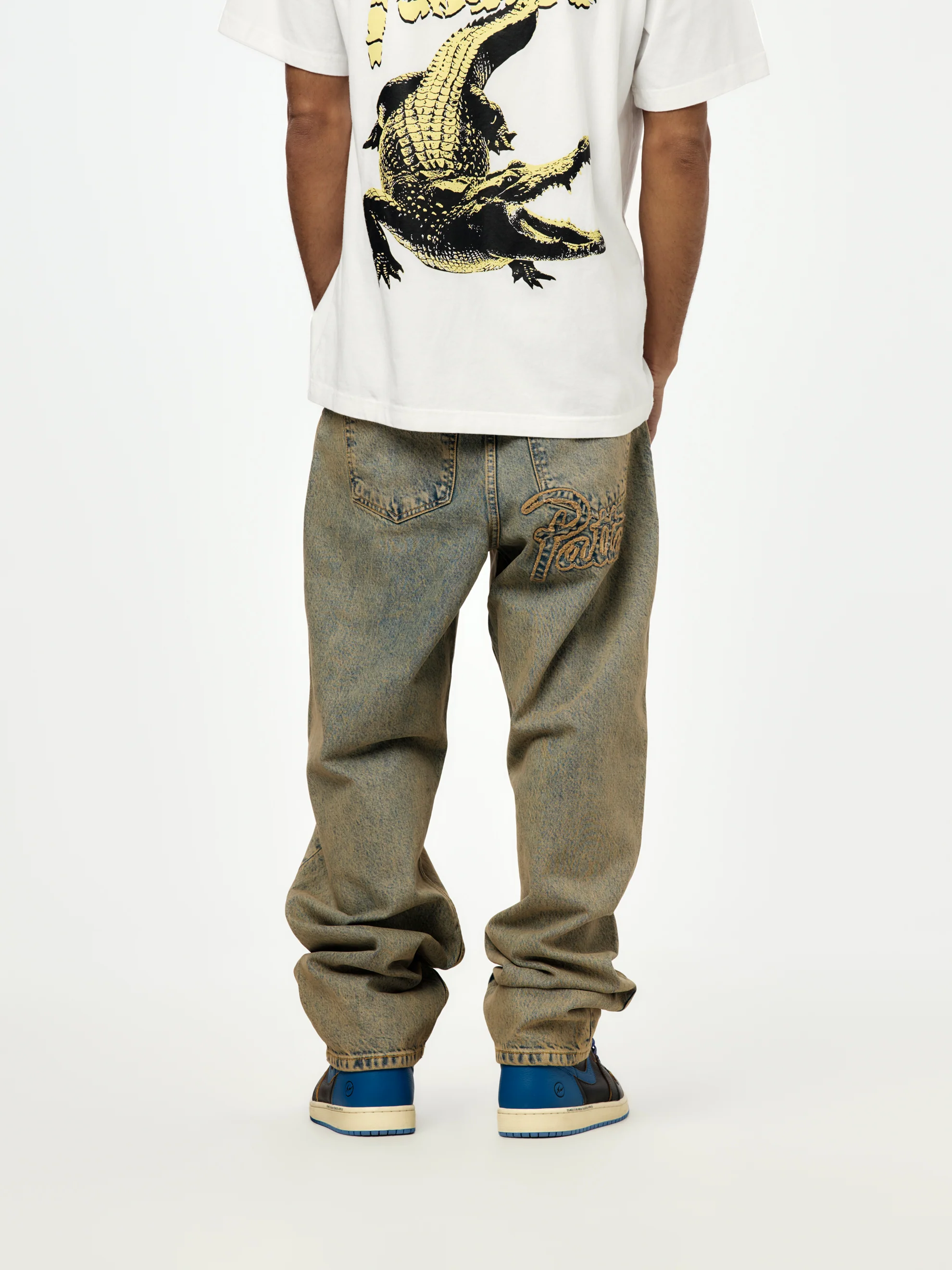 Patta Dirty Whiskers Denim Pants (Sandwashed Light Blue Denim) - Image 3