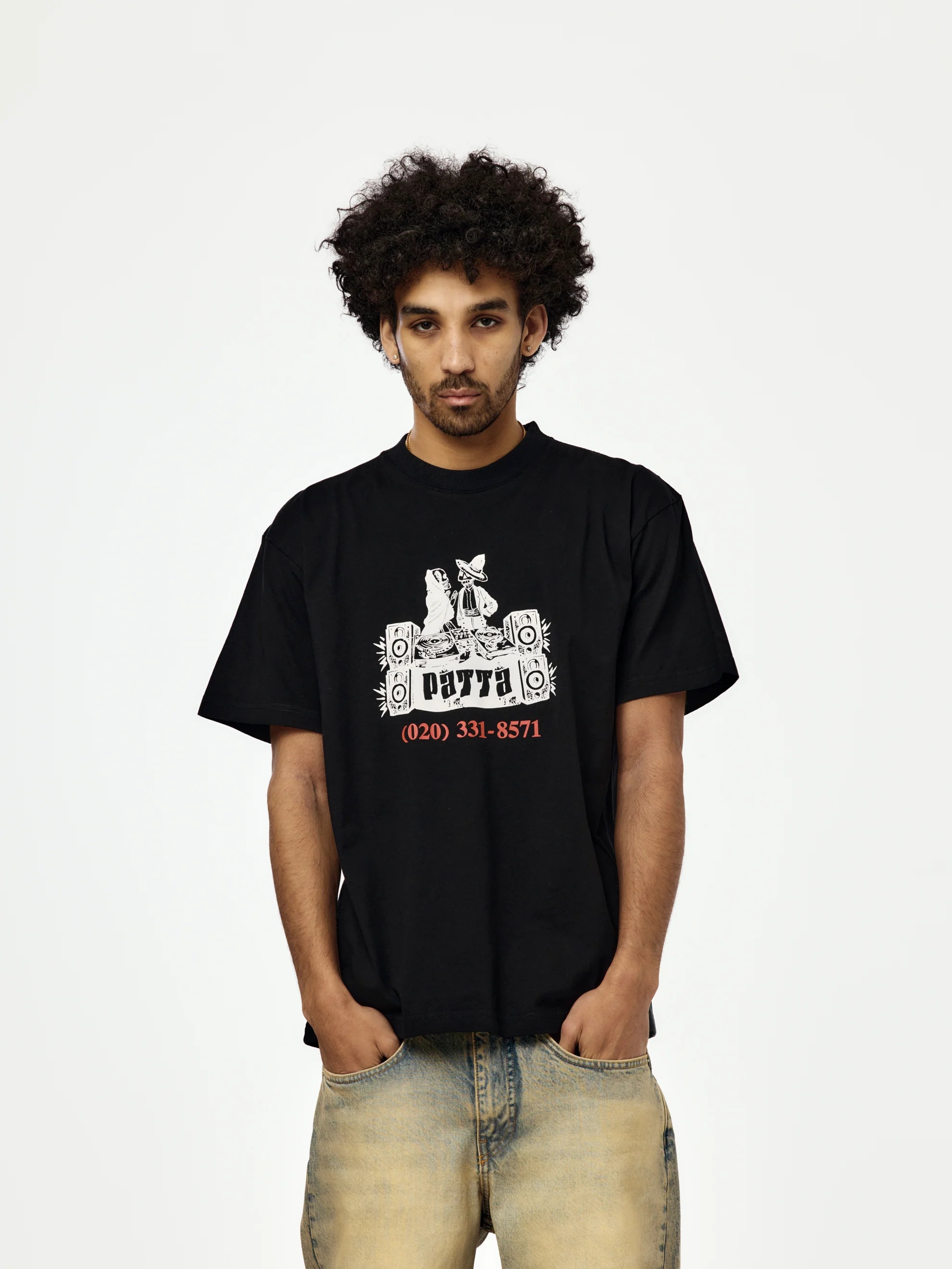 Patta DJ Skully T-Shirt (Black)