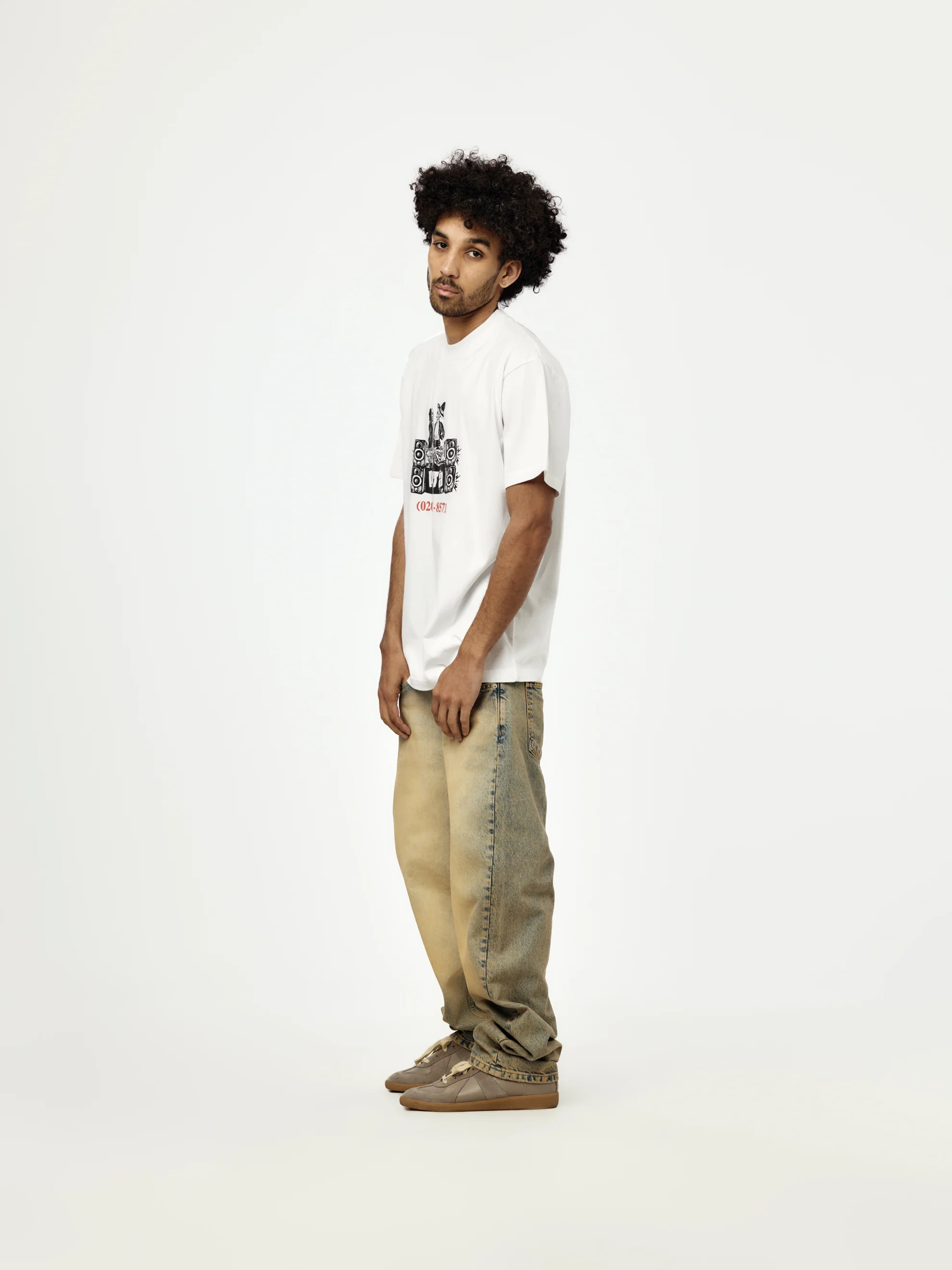 Patta DJ Skully T-Shirt (White) - Image 5