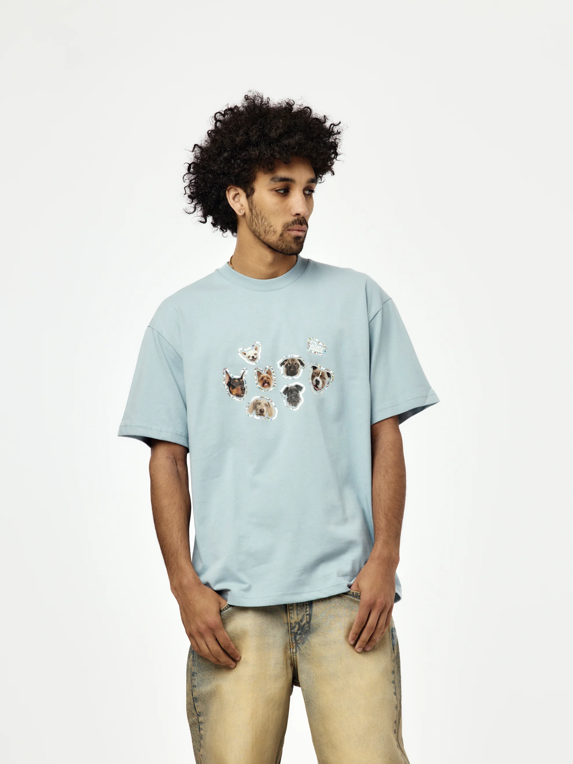 Patta Dogs T-Shirt (Dusty Blue)