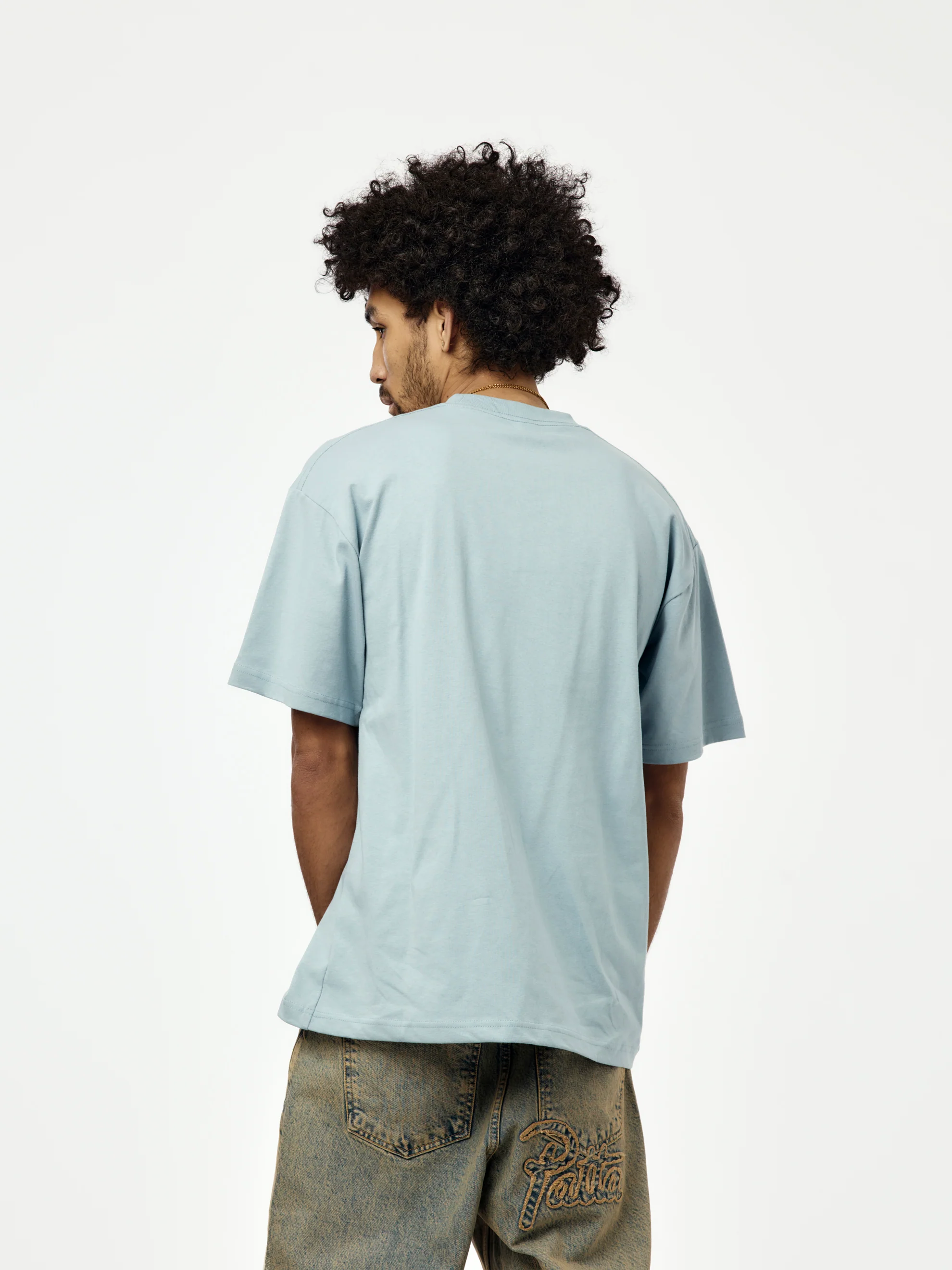 Patta Dogs T-Shirt (Dusty Blue) - Image 3
